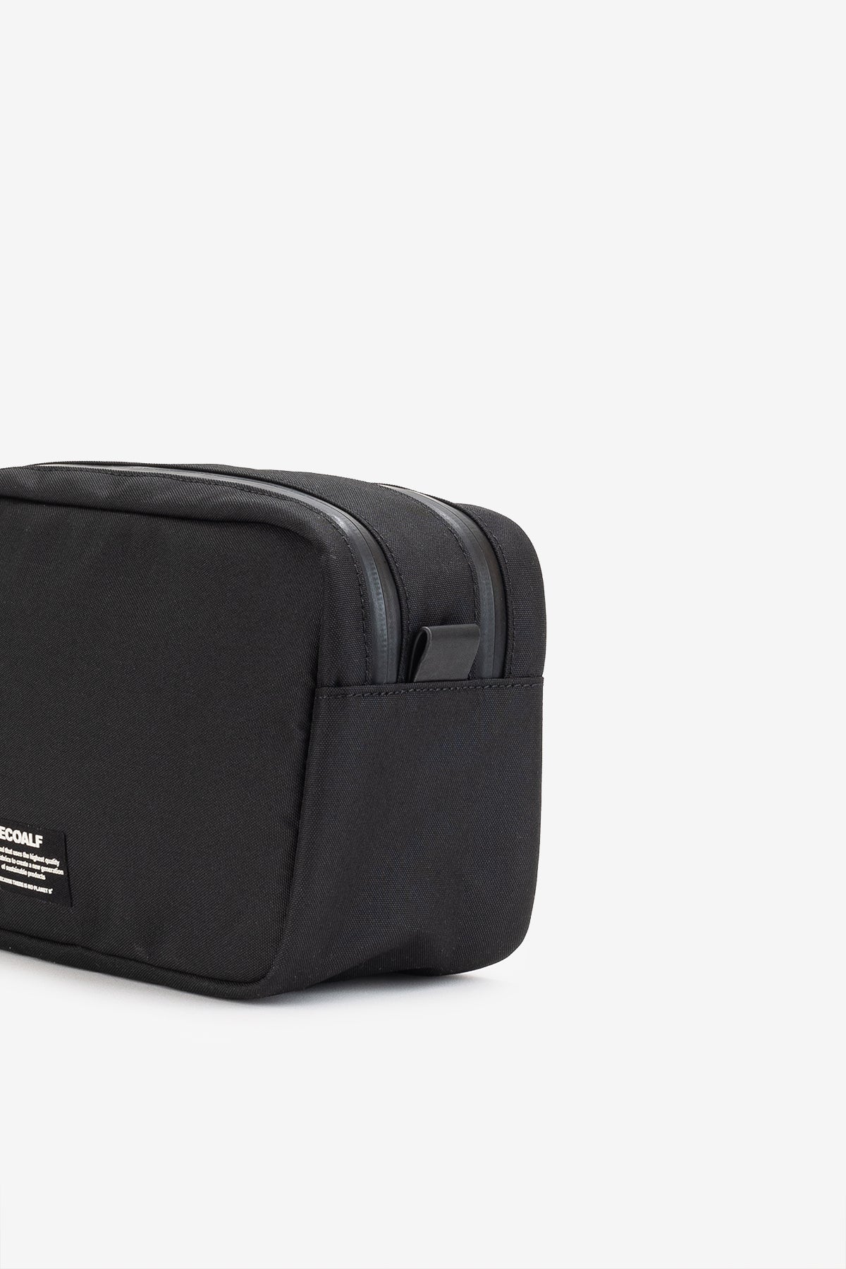 BLACK VANITY TOILETRY BAG
