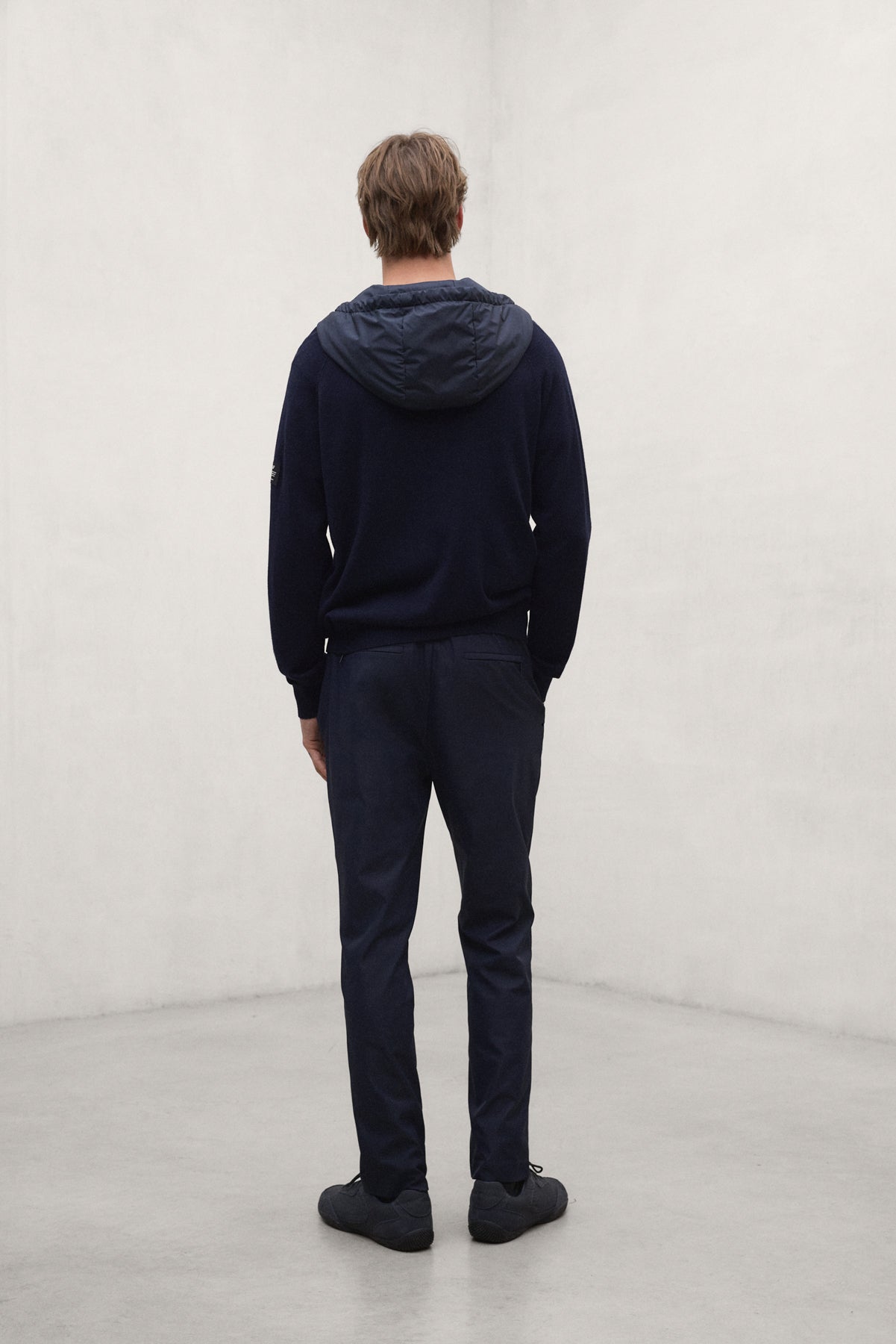 NAVY BLUE PERAL HYBRID JACKET