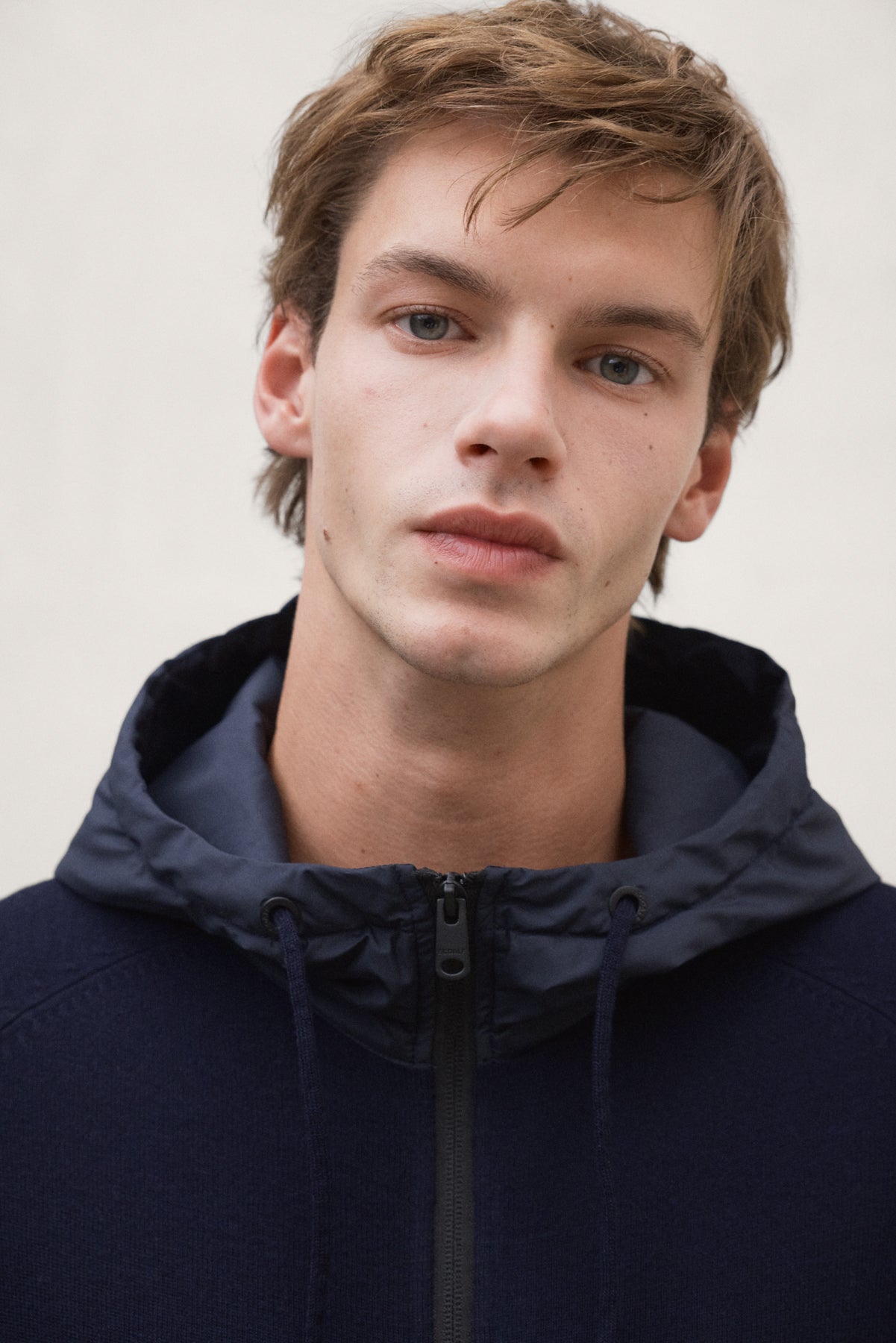 NAVY BLUE PERAL HYBRID JACKET