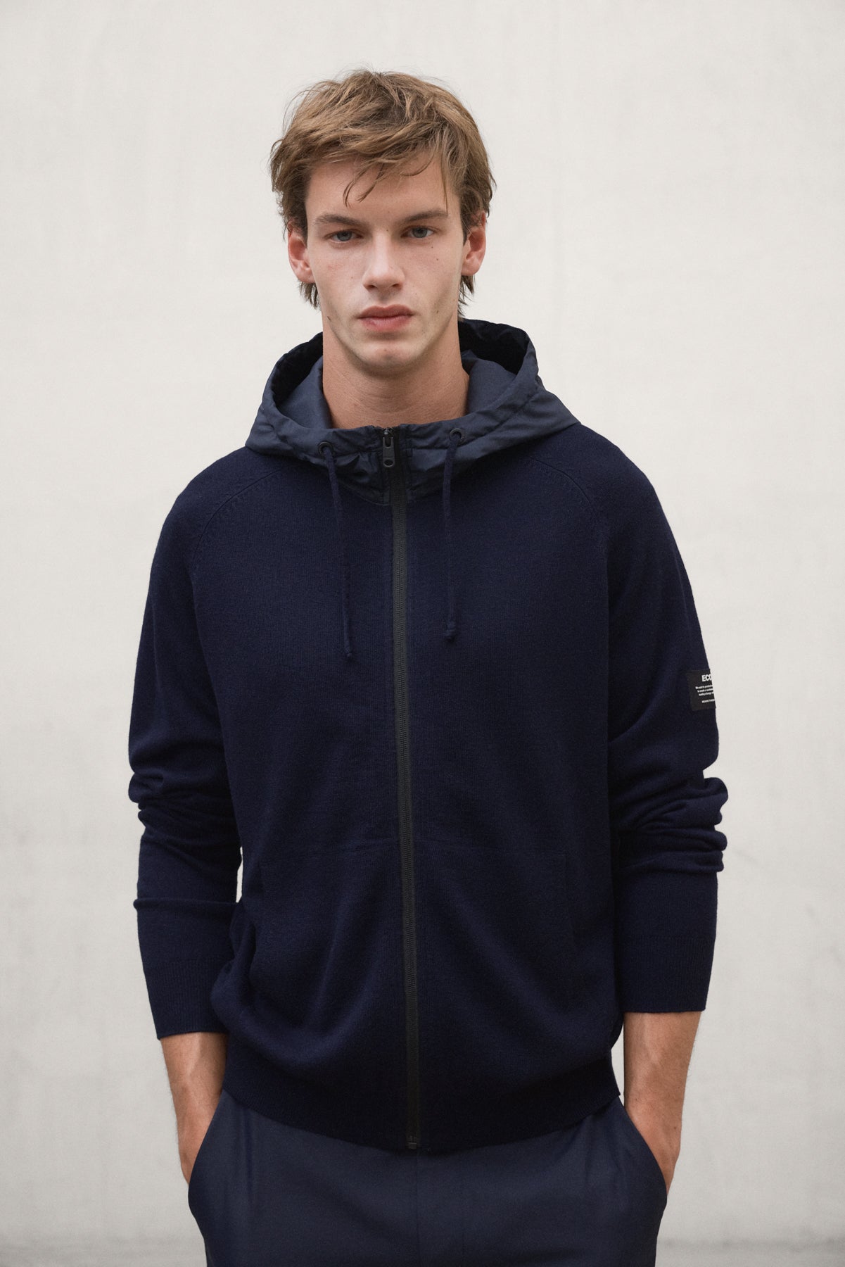 NAVY BLUE PERAL HYBRID JACKET