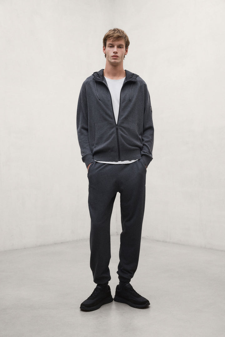 HYBRIDJACKE BIRNE DUNKELGRAU