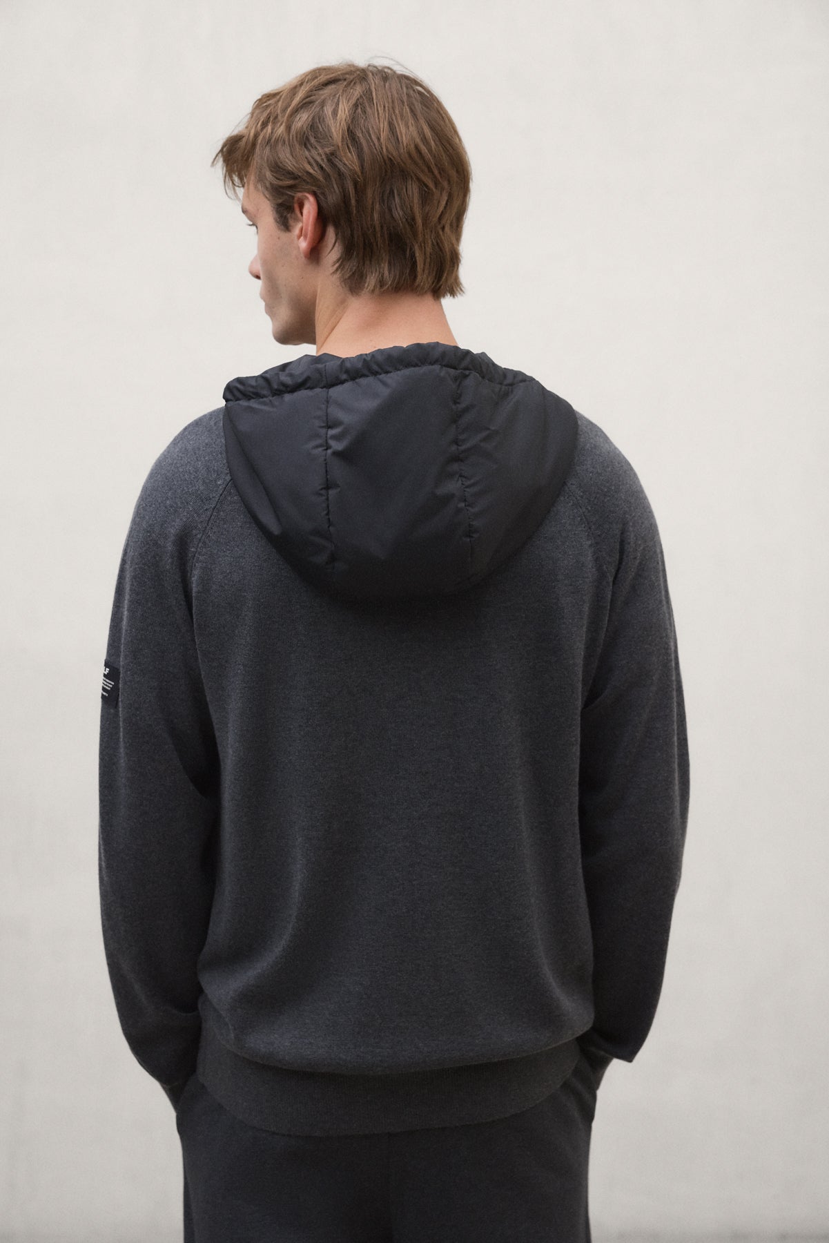 HYBRIDJACKE BIRNE DUNKELGRAU