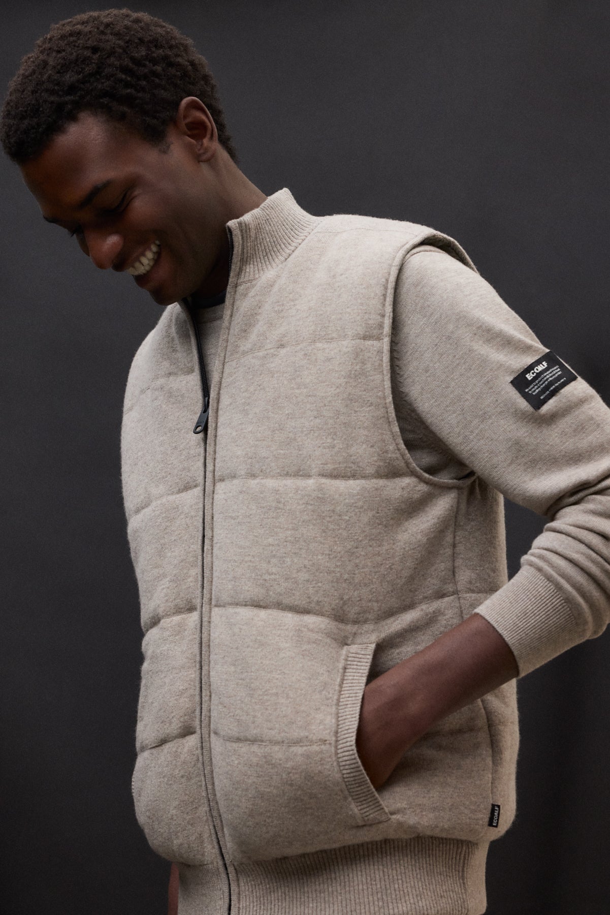 GILET STUART BEIGE