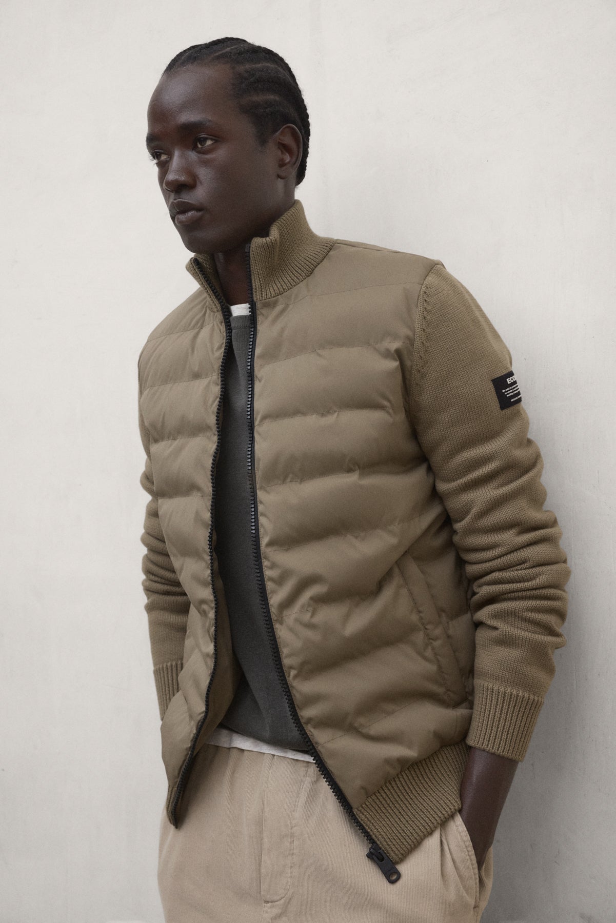CHAQUETA HÍBRIDA TARIFE MARRÓN
