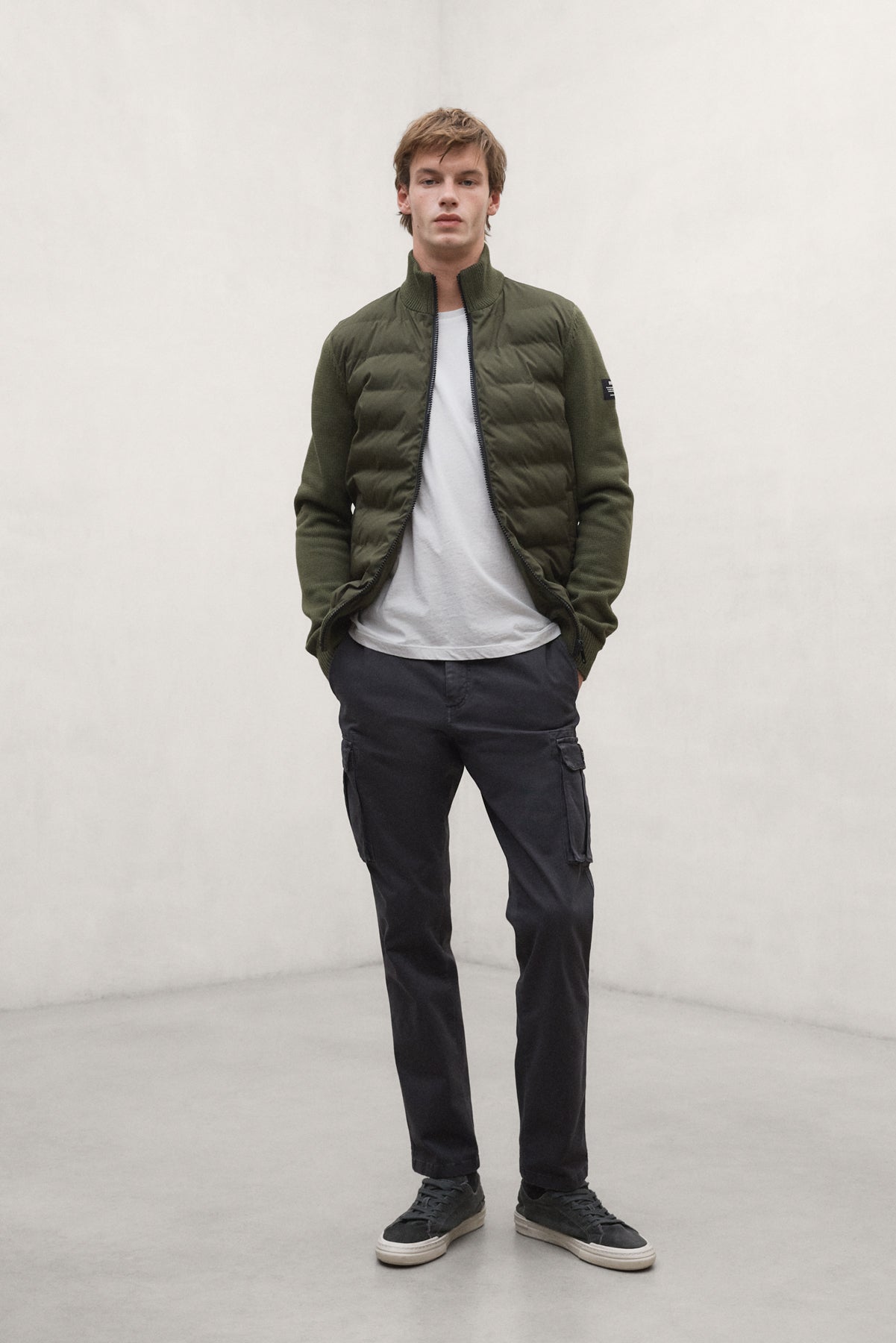 CHAQUETA HÍBRIDA TARIFE KHAKI