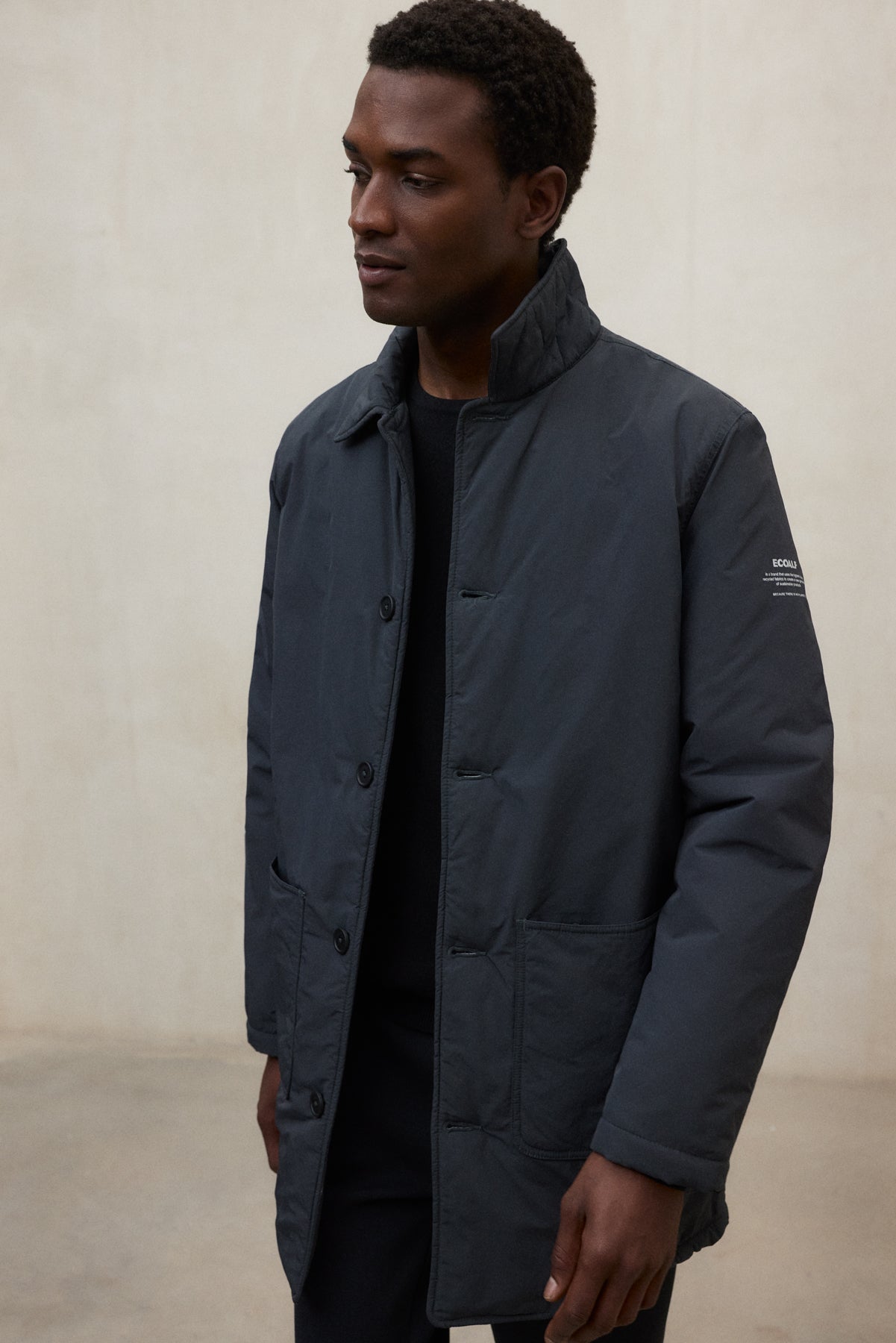 LONG DARK GREY ANCUA JACKET
