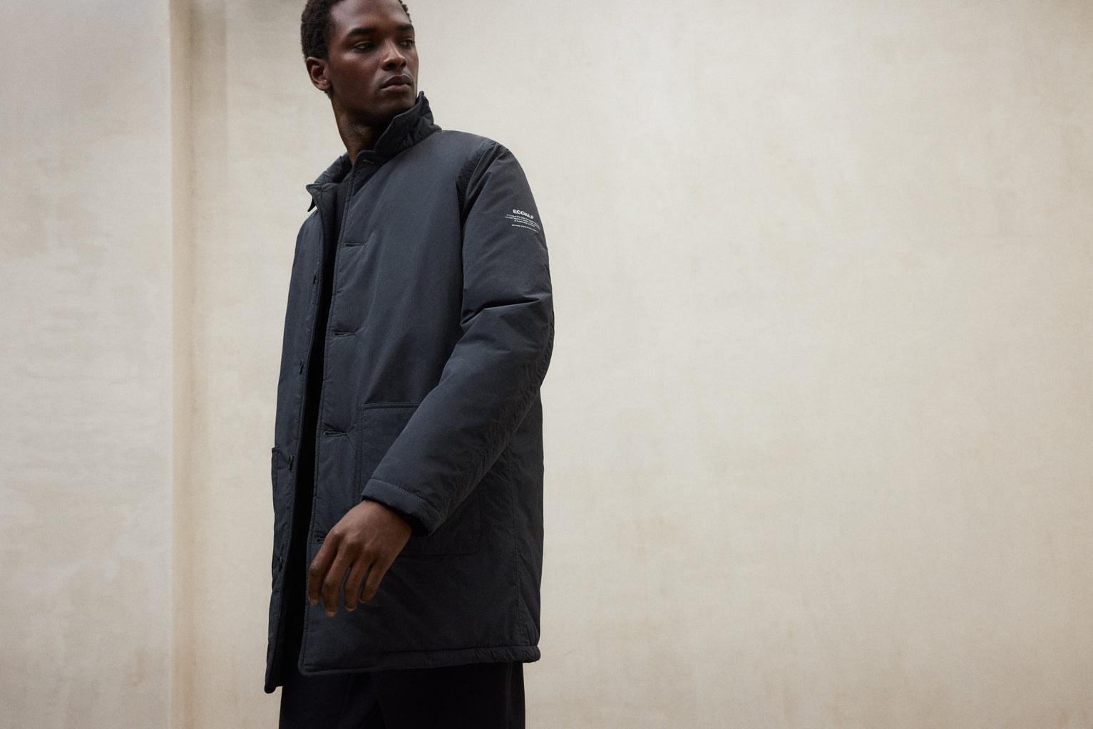 LONG DARK GREY ANCUA JACKET