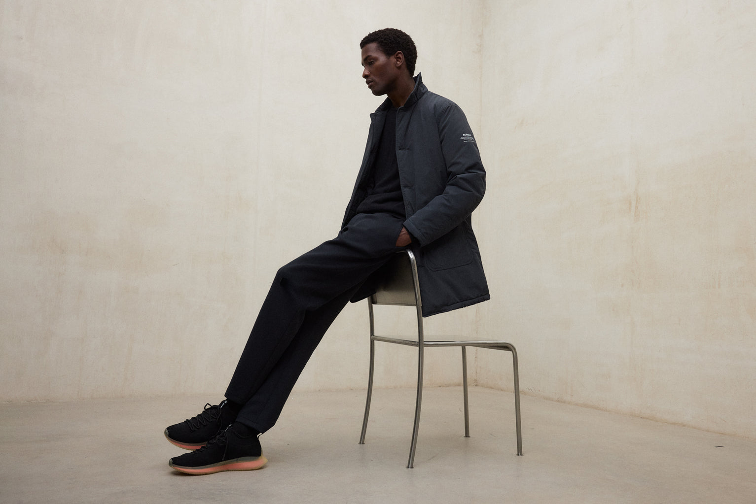 LONG DARK GREY ANCUA JACKET