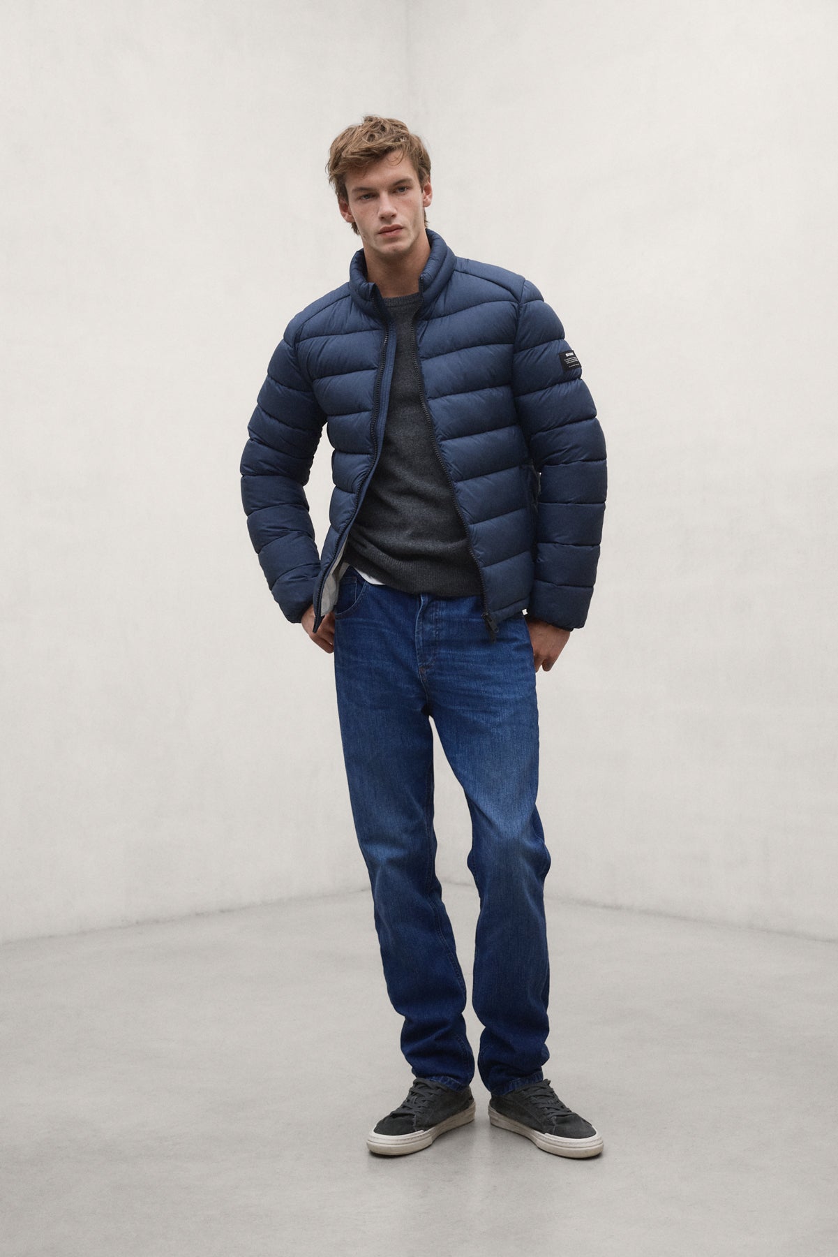 BERET-JACKE BLAU