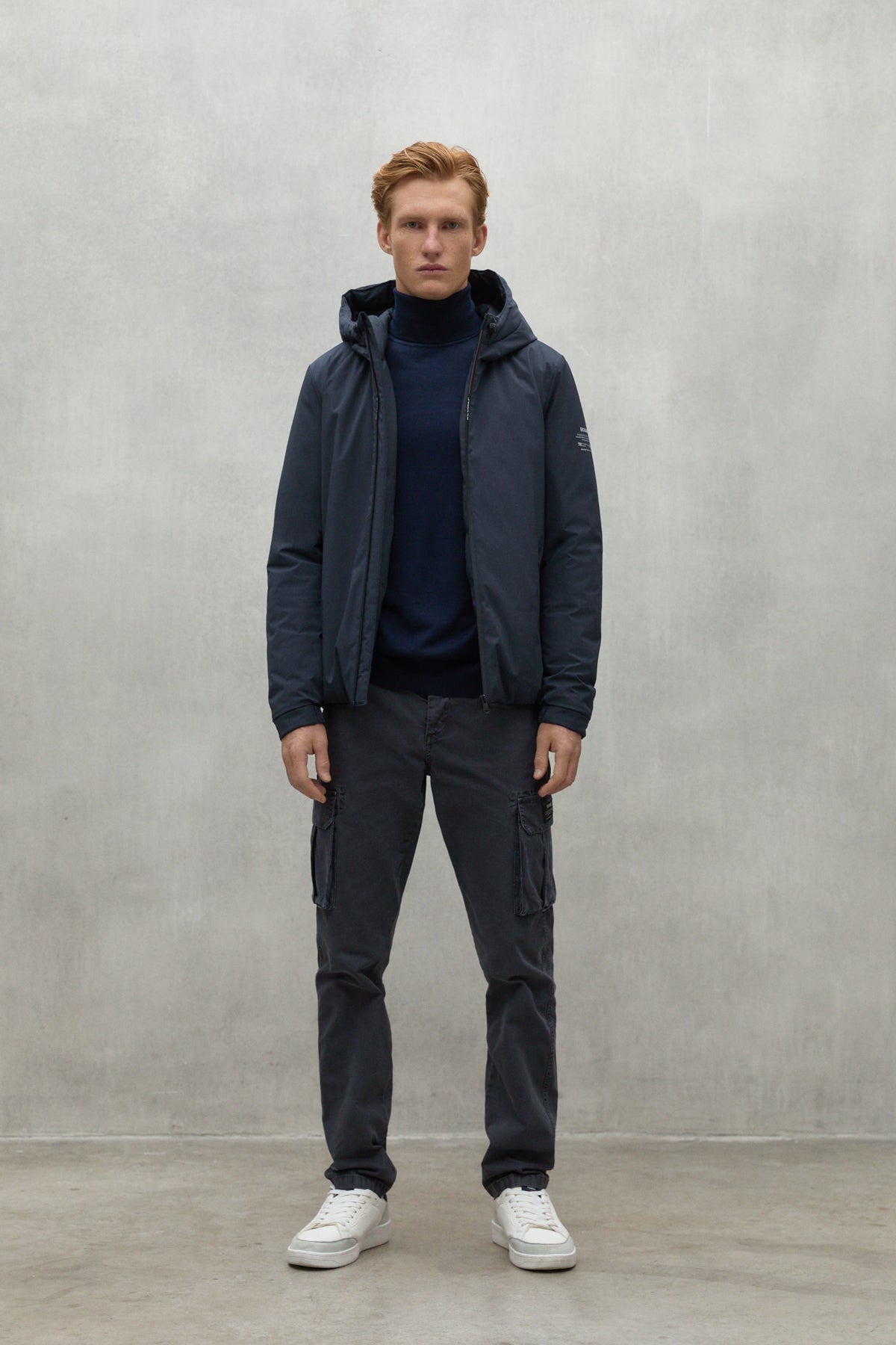 NAVY BLUE CARTES JACKET