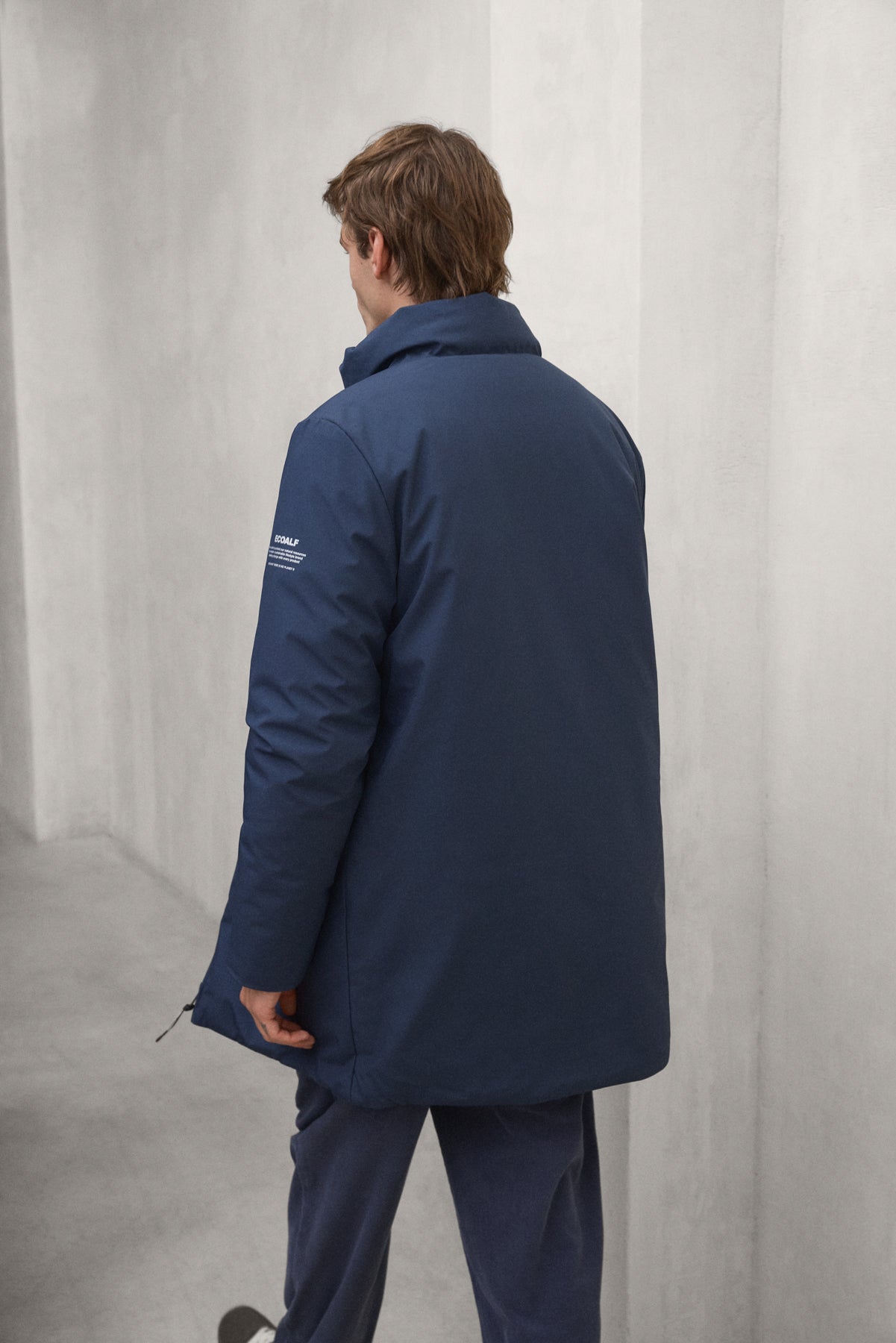 LANGER GRAYS BLAUER ANORAK