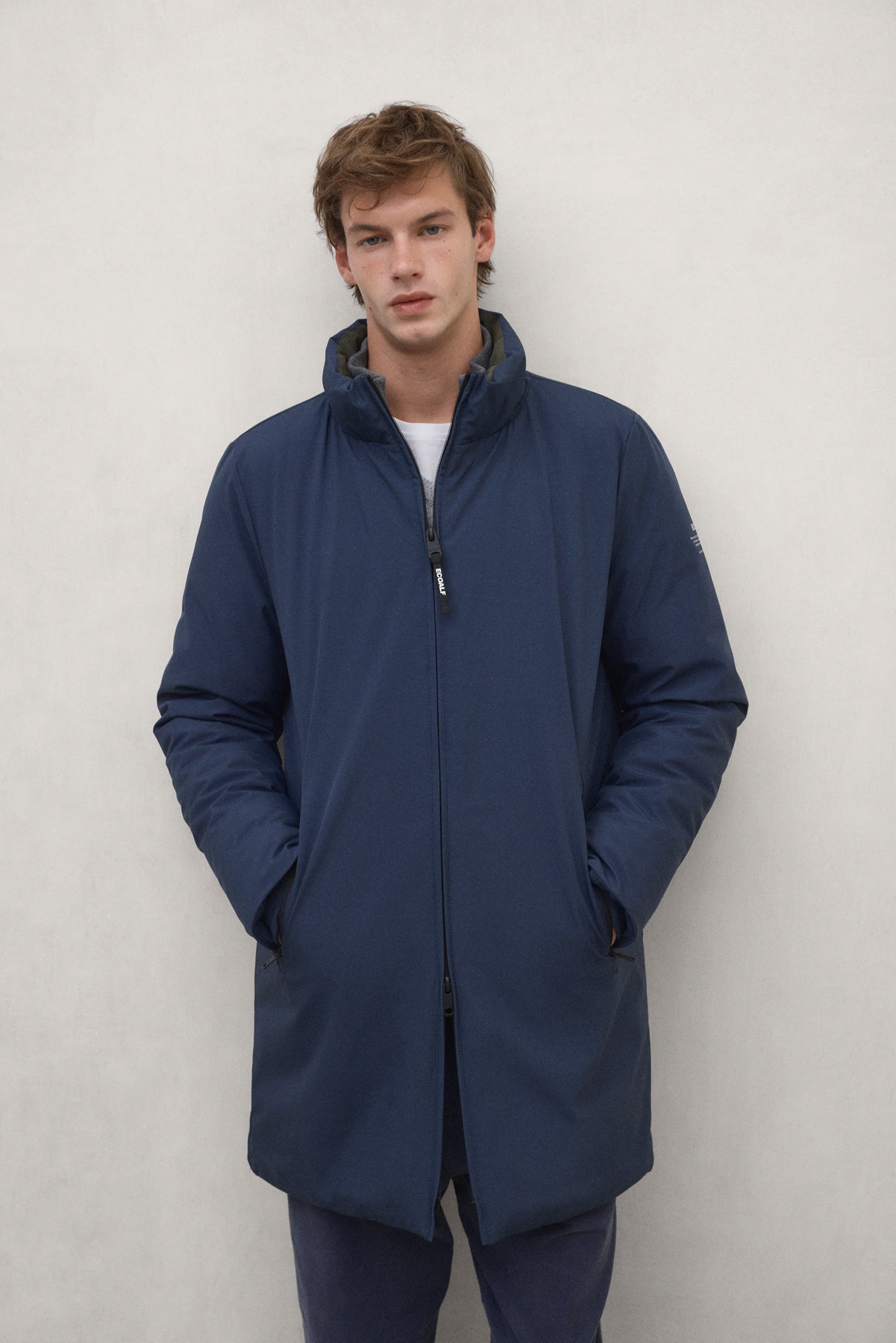 LANGER GRAYS BLAUER ANORAK
