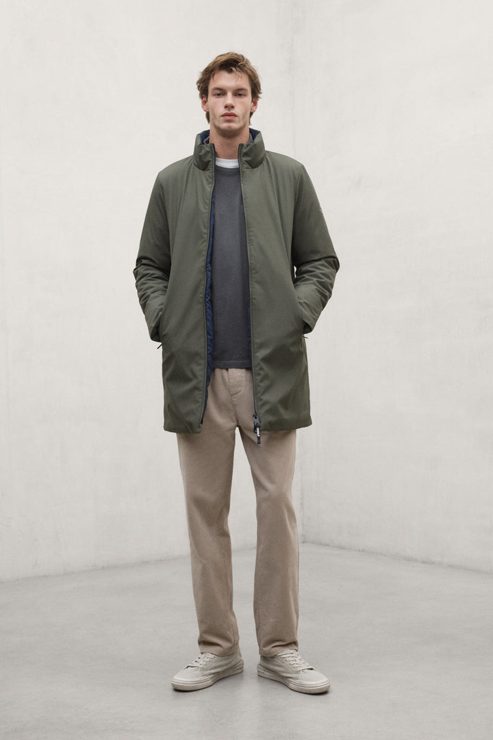 CHAQUETA LARGA GRAYS KHAKI