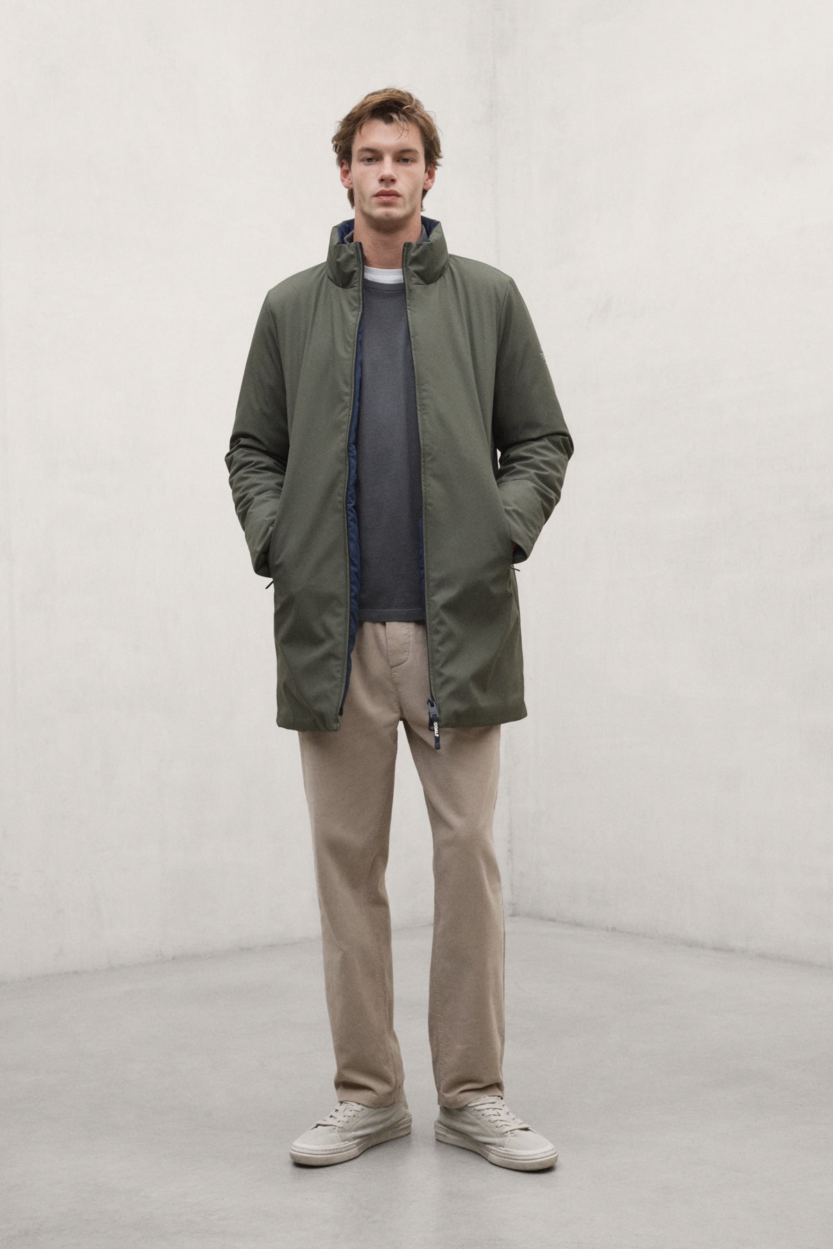 KHAKI GRAYS LONG JACKET