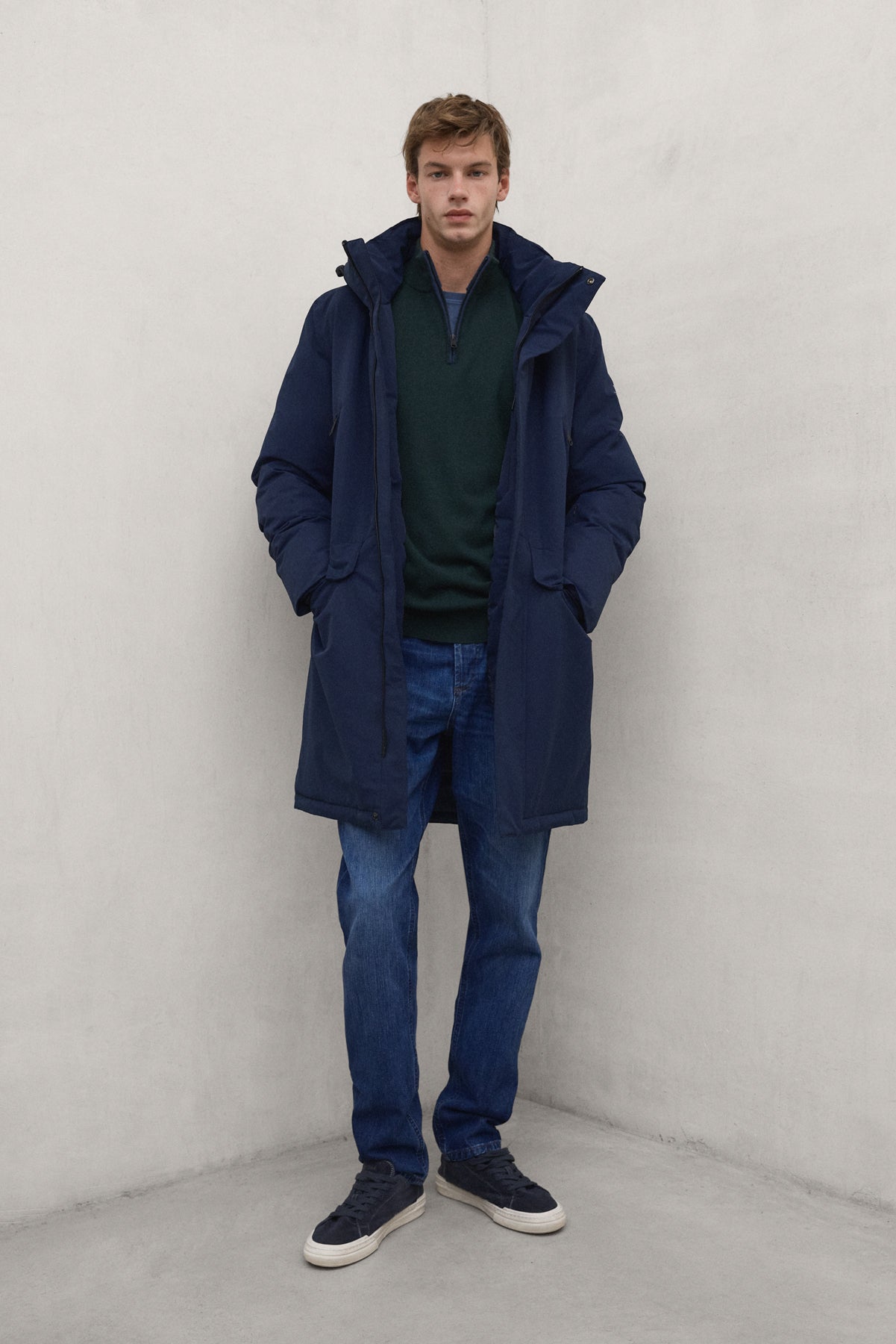 ICEBERG-MANTEL MARINEBLAU