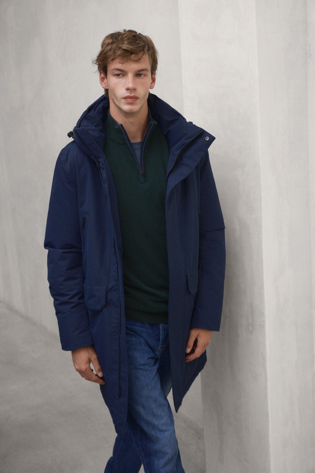 ICEBERG-MANTEL MARINEBLAU
