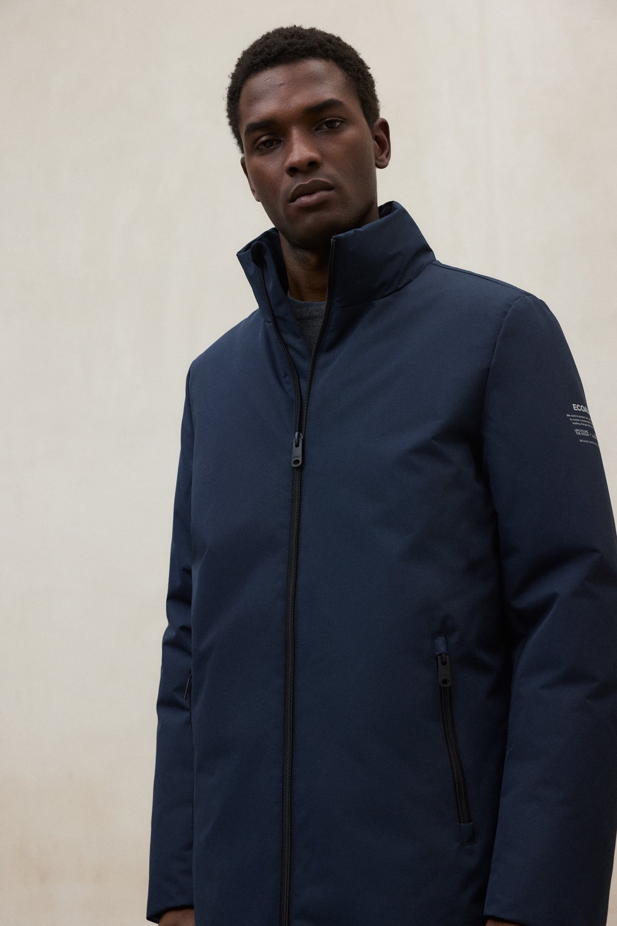 NAVY BLUE LEVOR COAT