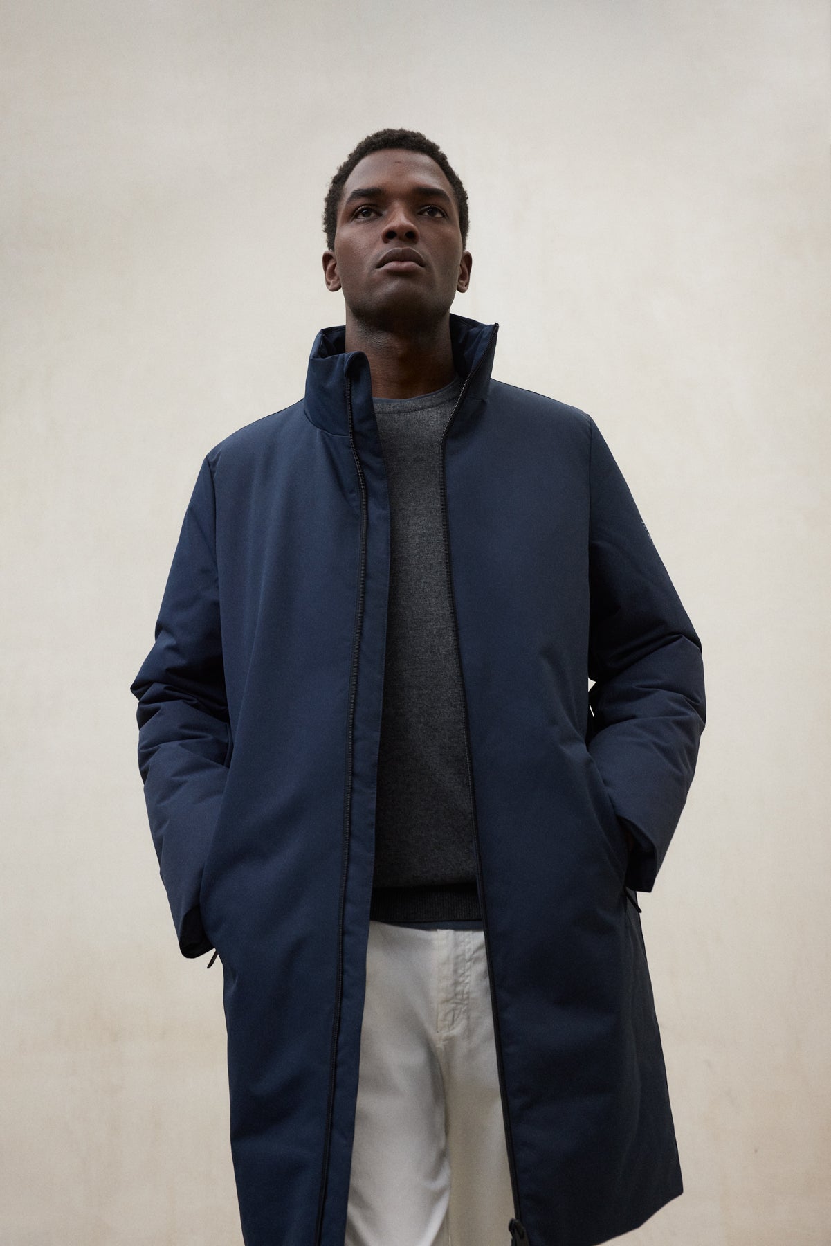 NAVY BLUE LEVOR COAT
