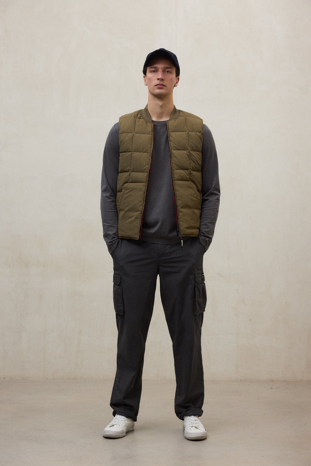 GILET REVERSIBILE LISTER VERDE SCURO