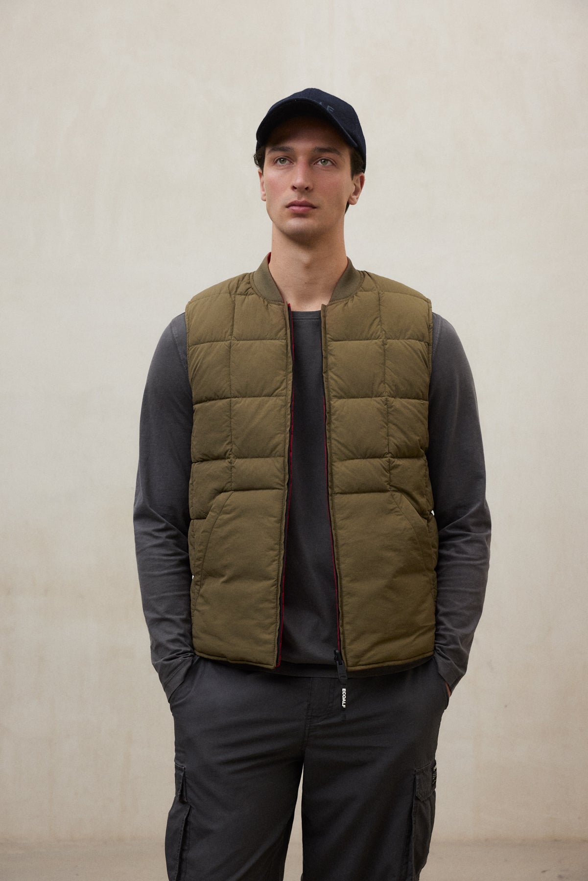 GILET REVERSIBILE LISTER VERDE SCURO