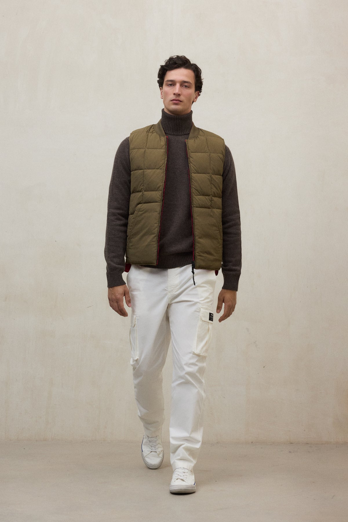 GILET REVERSIBILE LISTER VERDE SCURO