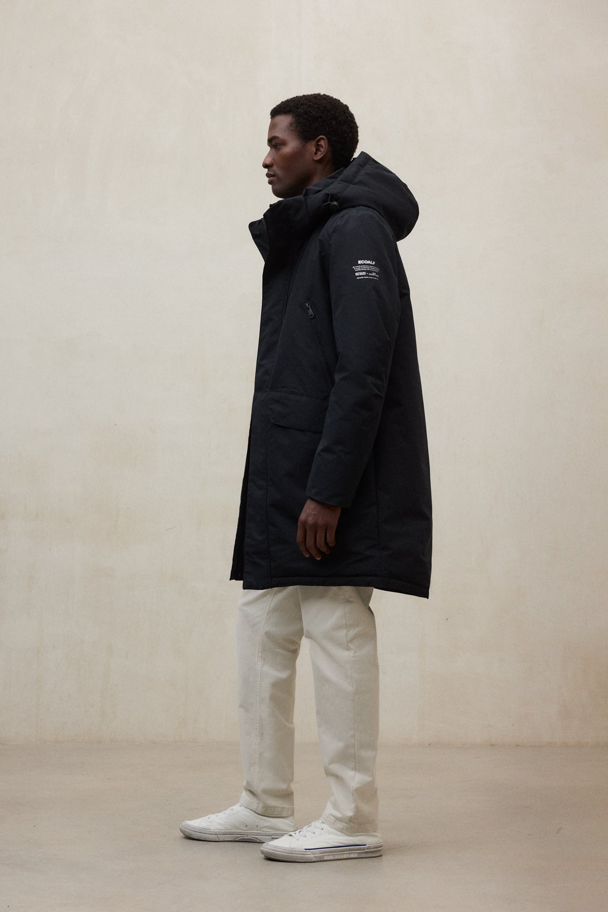 ICEBERG BLACK NEW COAT