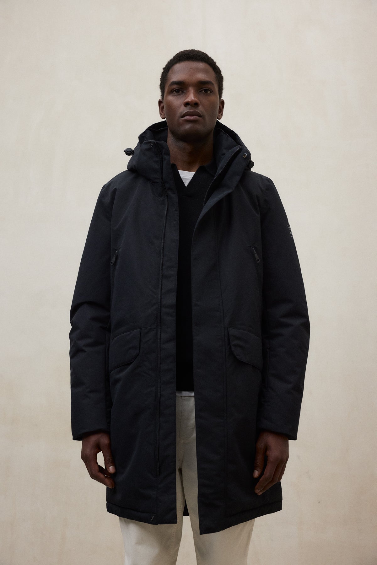 ICEBERG BLACK NEW COAT