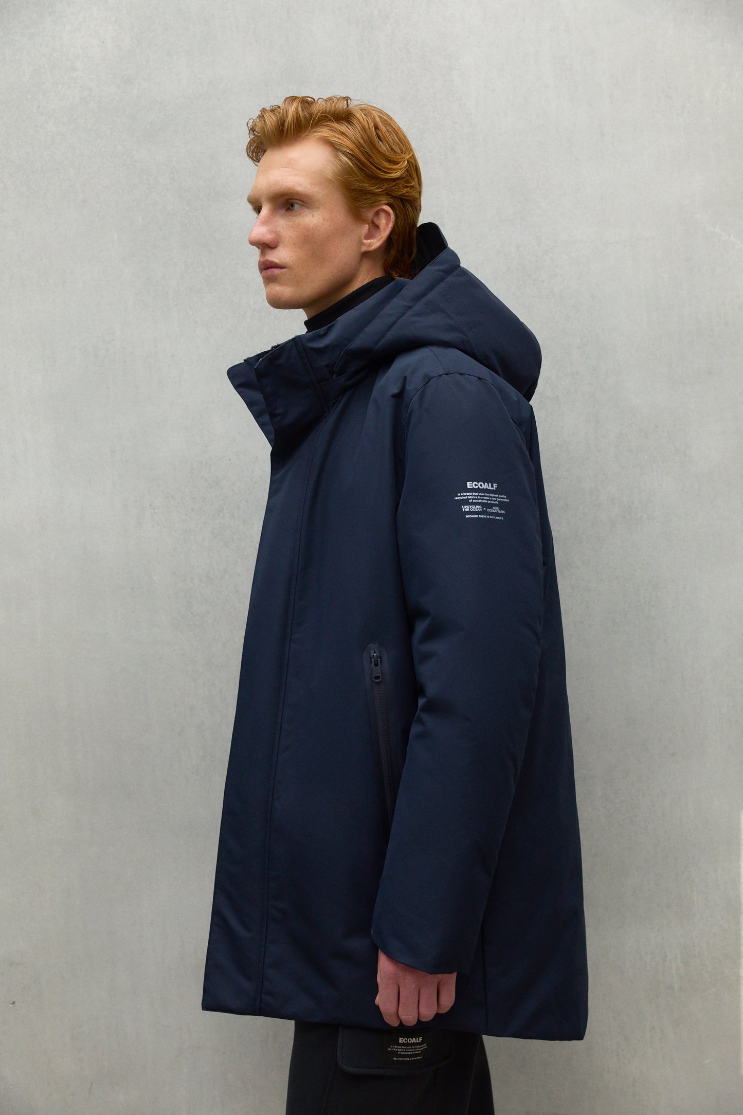 MANTEAU PARKO BLEU MARINE
