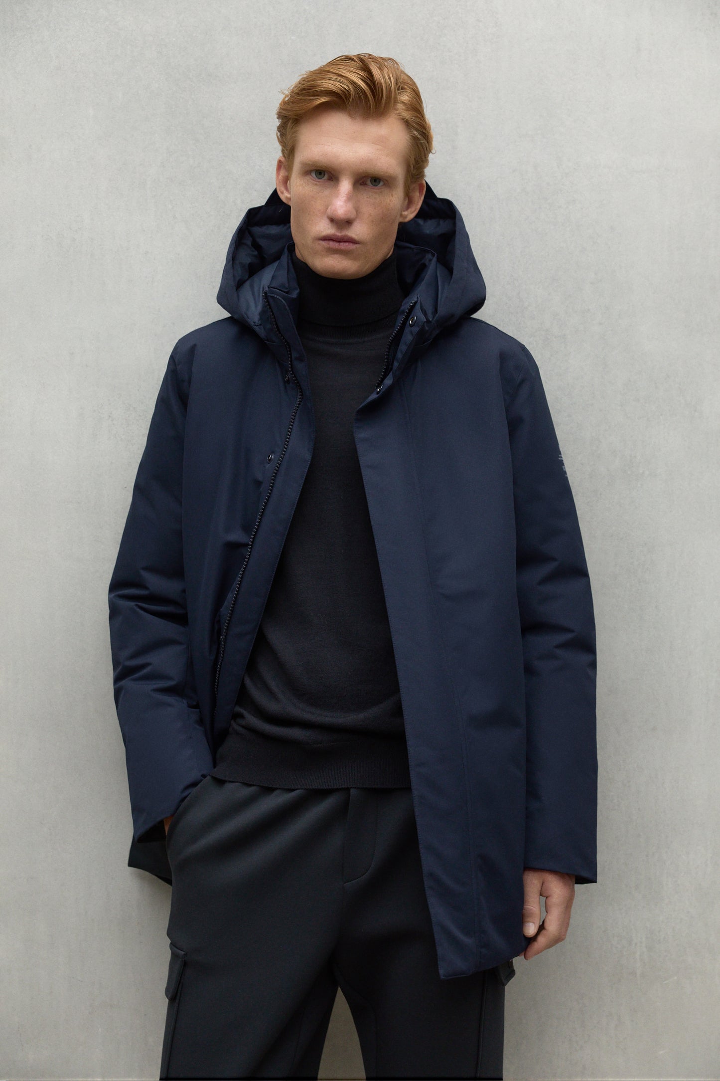 MANTEAU PARKO BLEU MARINE