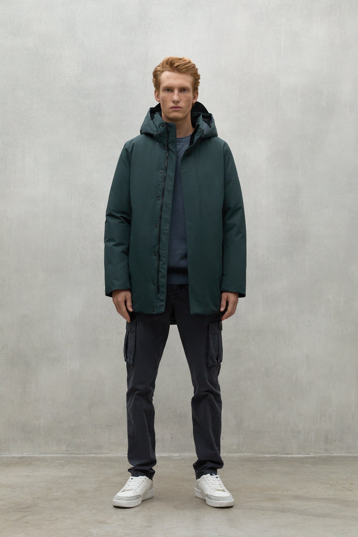 DARK GREEN PARKO COAT 