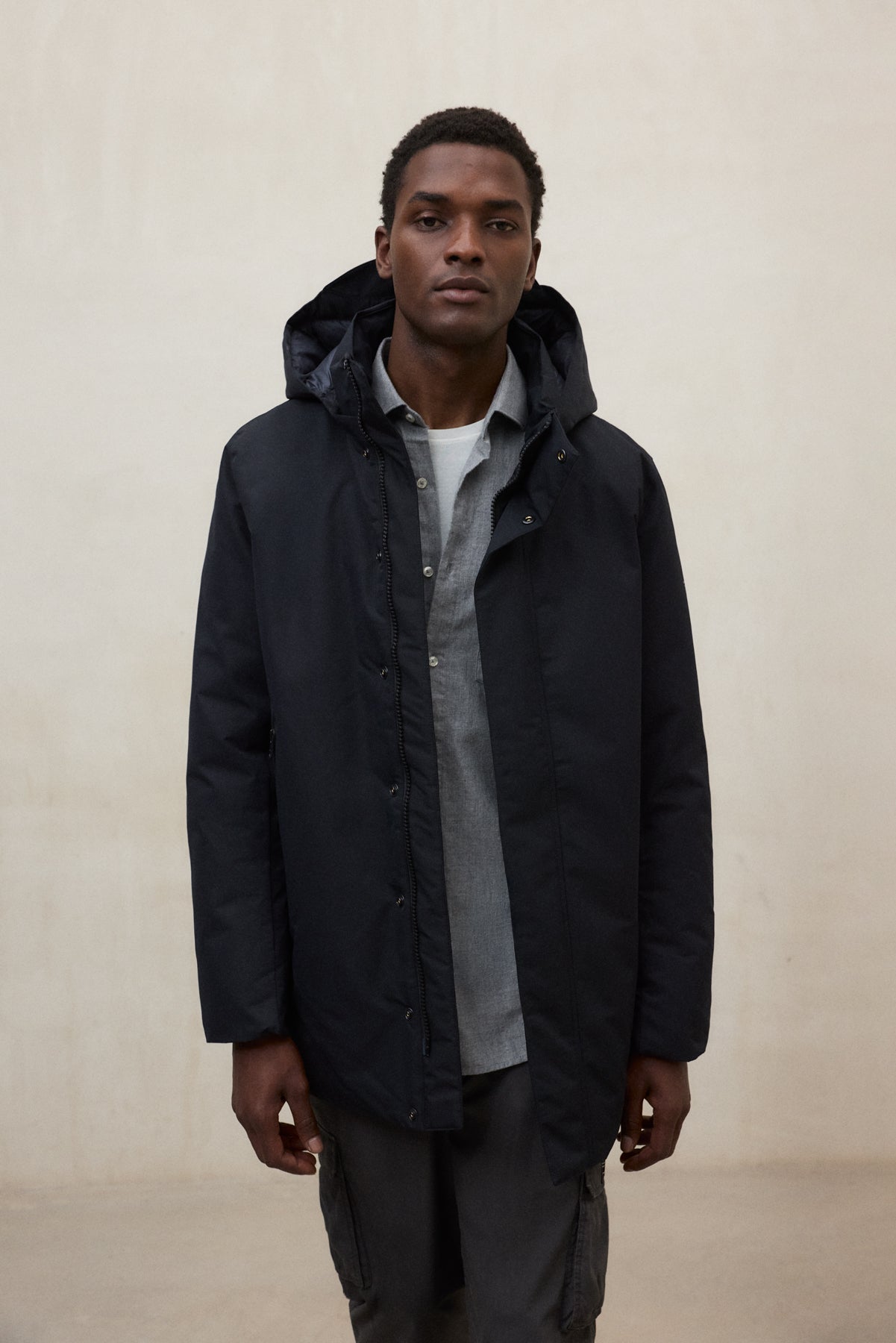 BLACK PARKO COAT