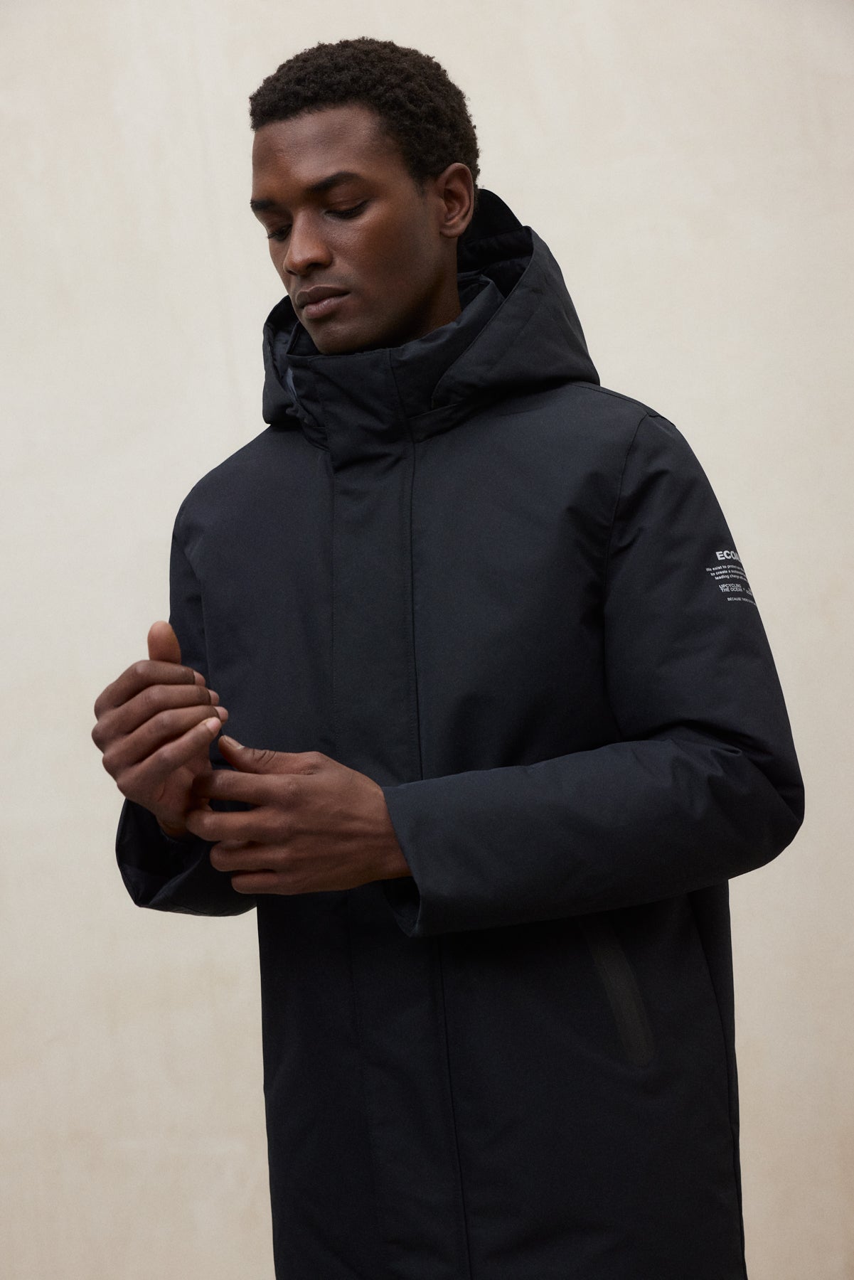 BLACK PARKO COAT