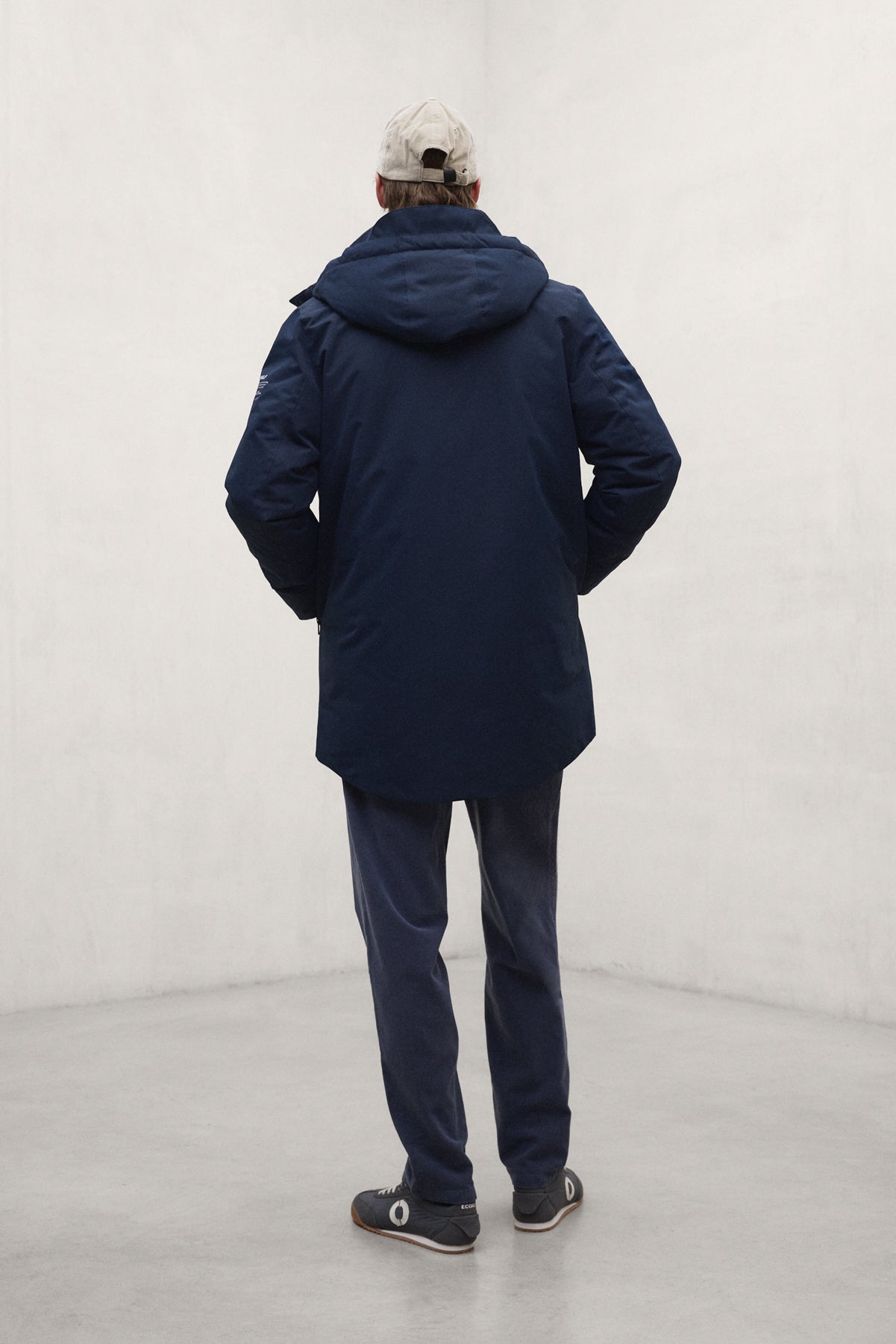 ABRIGO PARKO AZUL MARINO