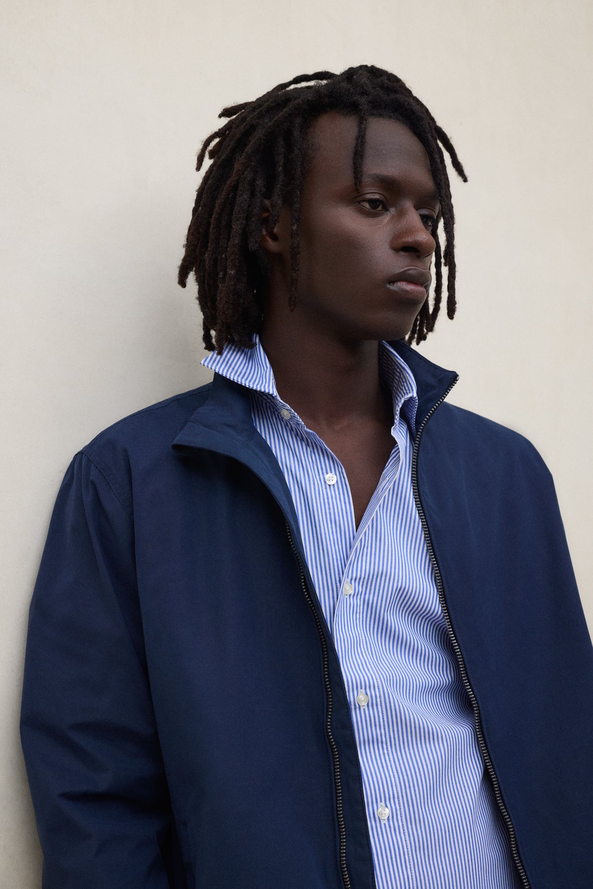 NAVY BLUE PIKES JACKET