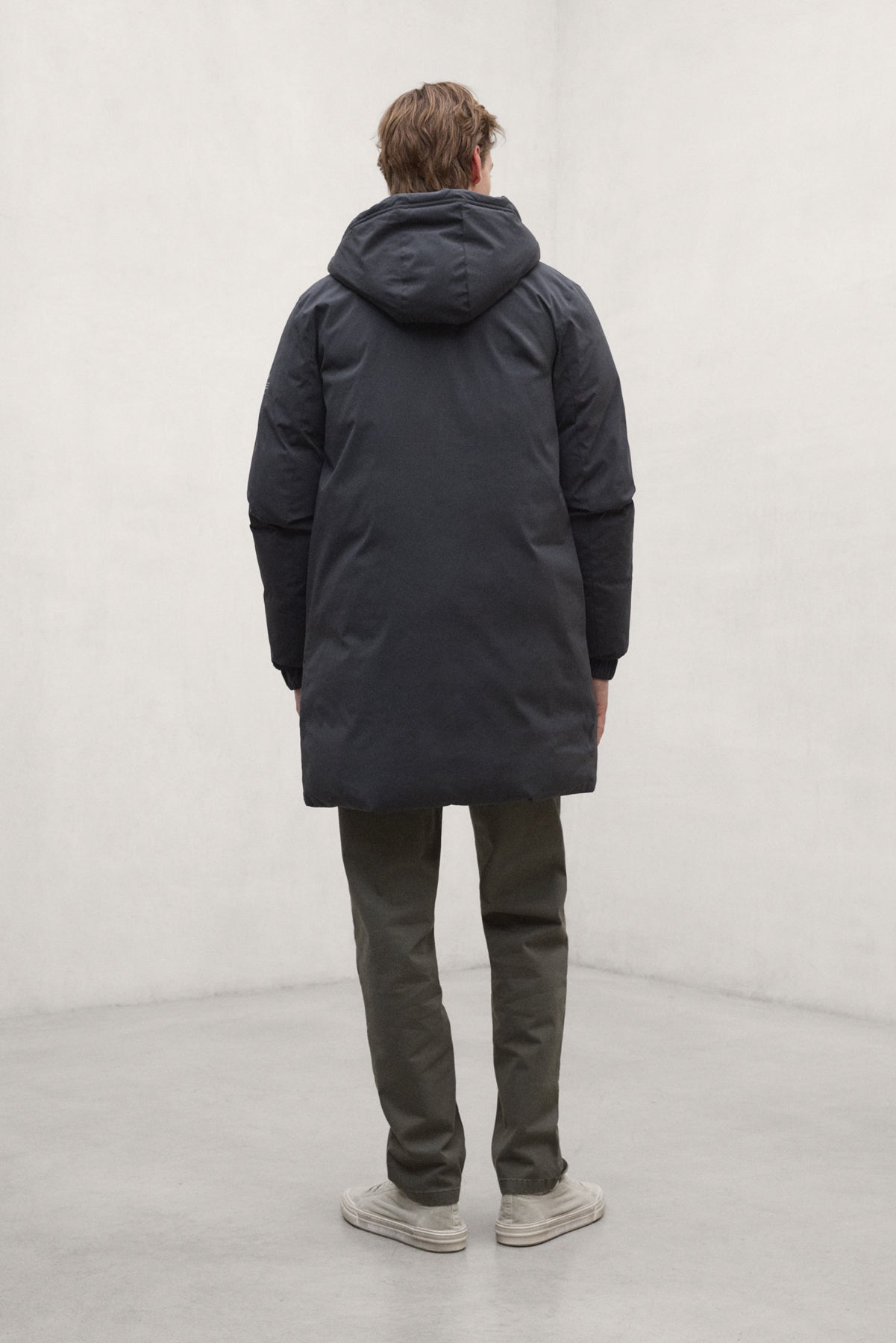 ABRIGO PONTE REVERSIBLE GRIS OSCURO