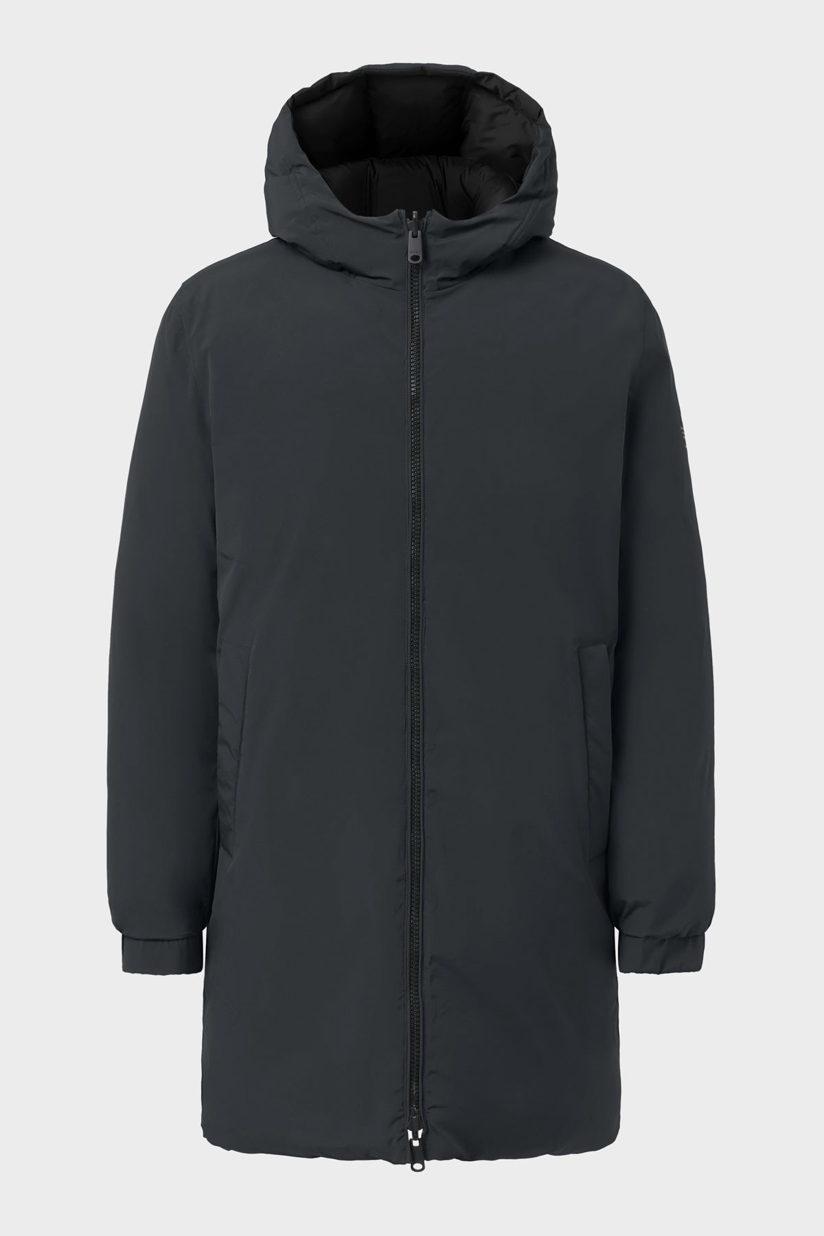 ABRIGO PONTE REVERSIBLE GRIS OSCURO
