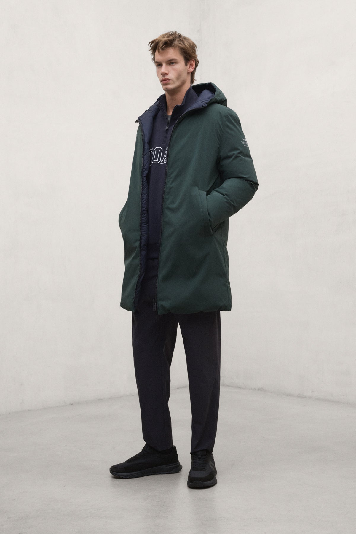 ABRIGO PONTE REVERSIBLE VERDE