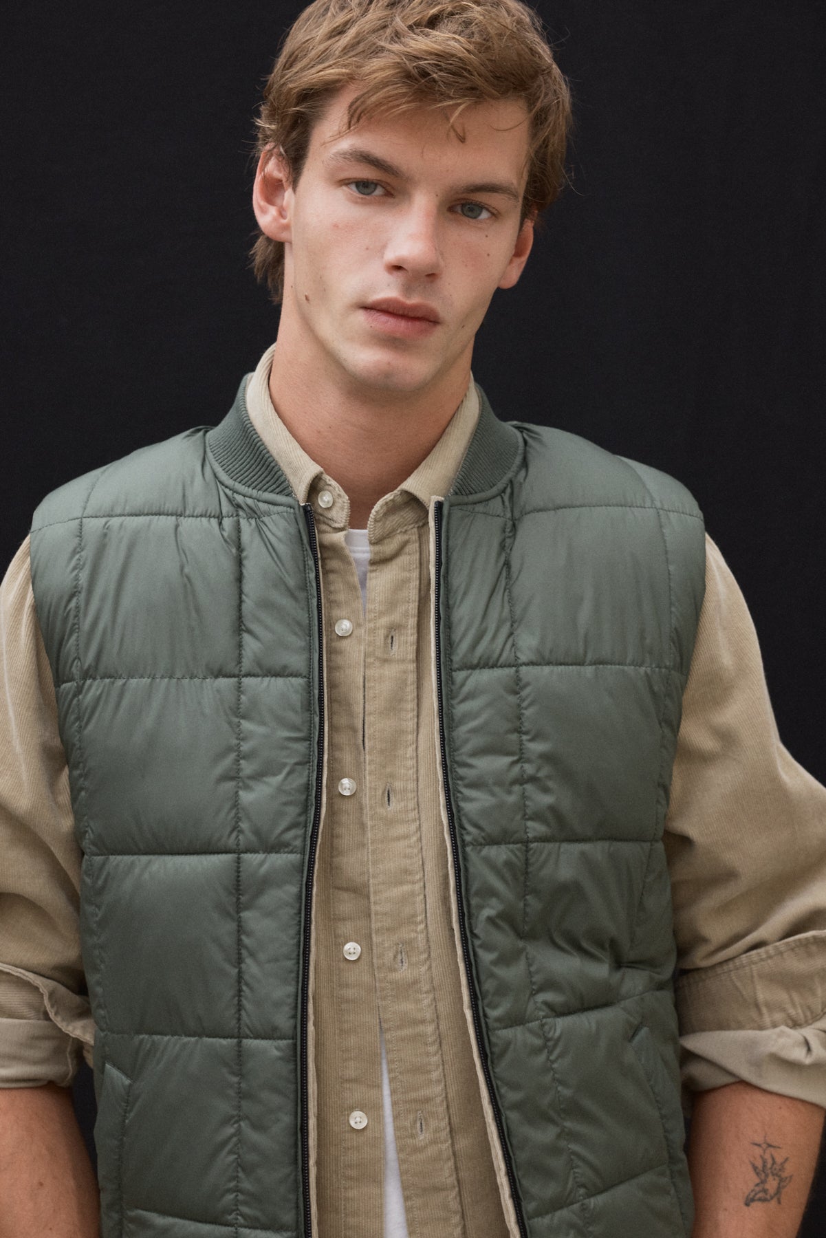 CHALECO REVERSIBLE RIUS BEIGE