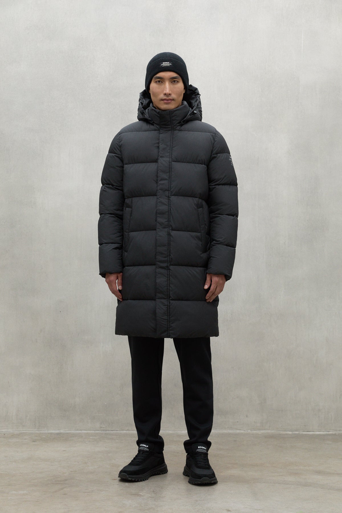 ABRIGO VELAN GRIS OSCURO