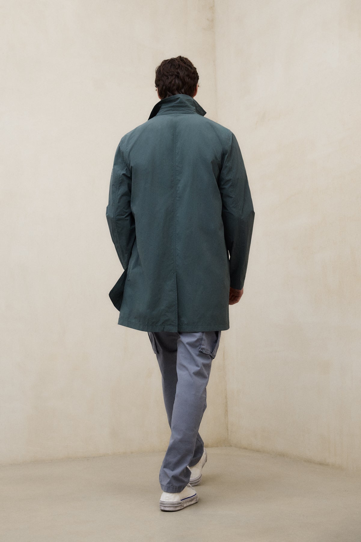 ECOALF Green Packable Vestal Trench Coat ECOALF Green Packable Vestal Trench Coat