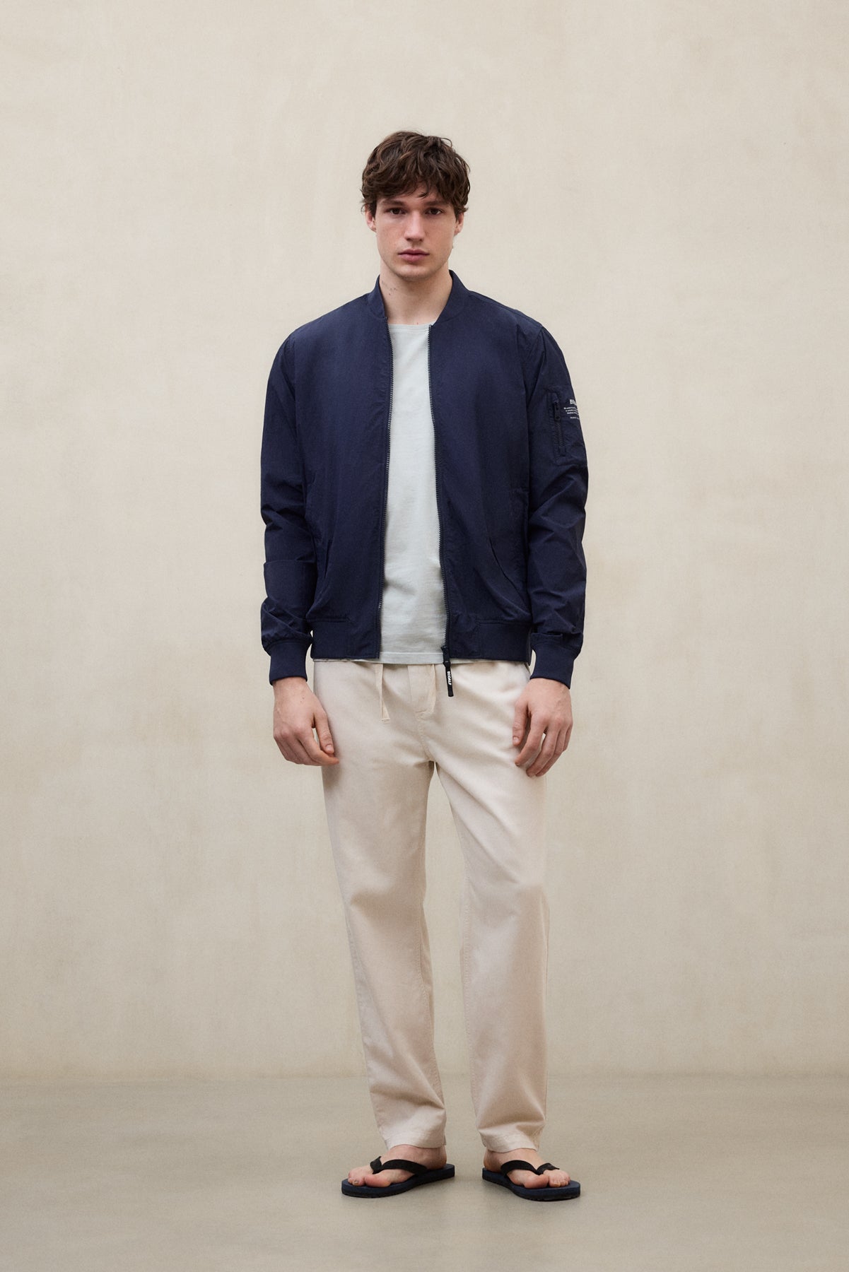 NAVY BLUE WALE JACKET