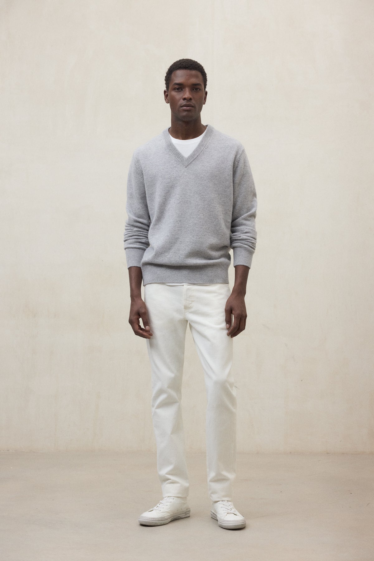 LIGHT GREY ALESIO SWEATER