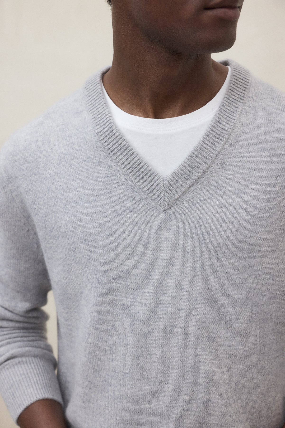 LIGHT GREY ALESIO SWEATER