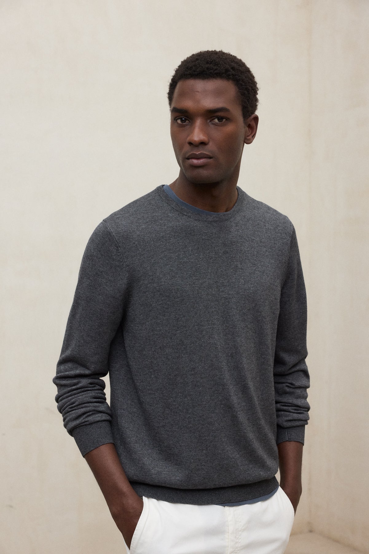 GREY BAYONA SWEATER