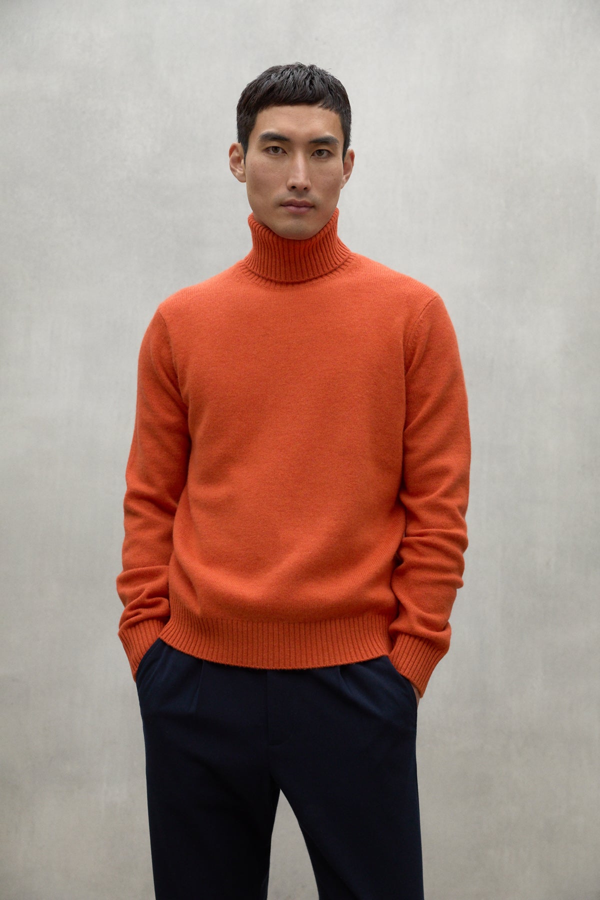 PULLOVER BRUN ORANGE