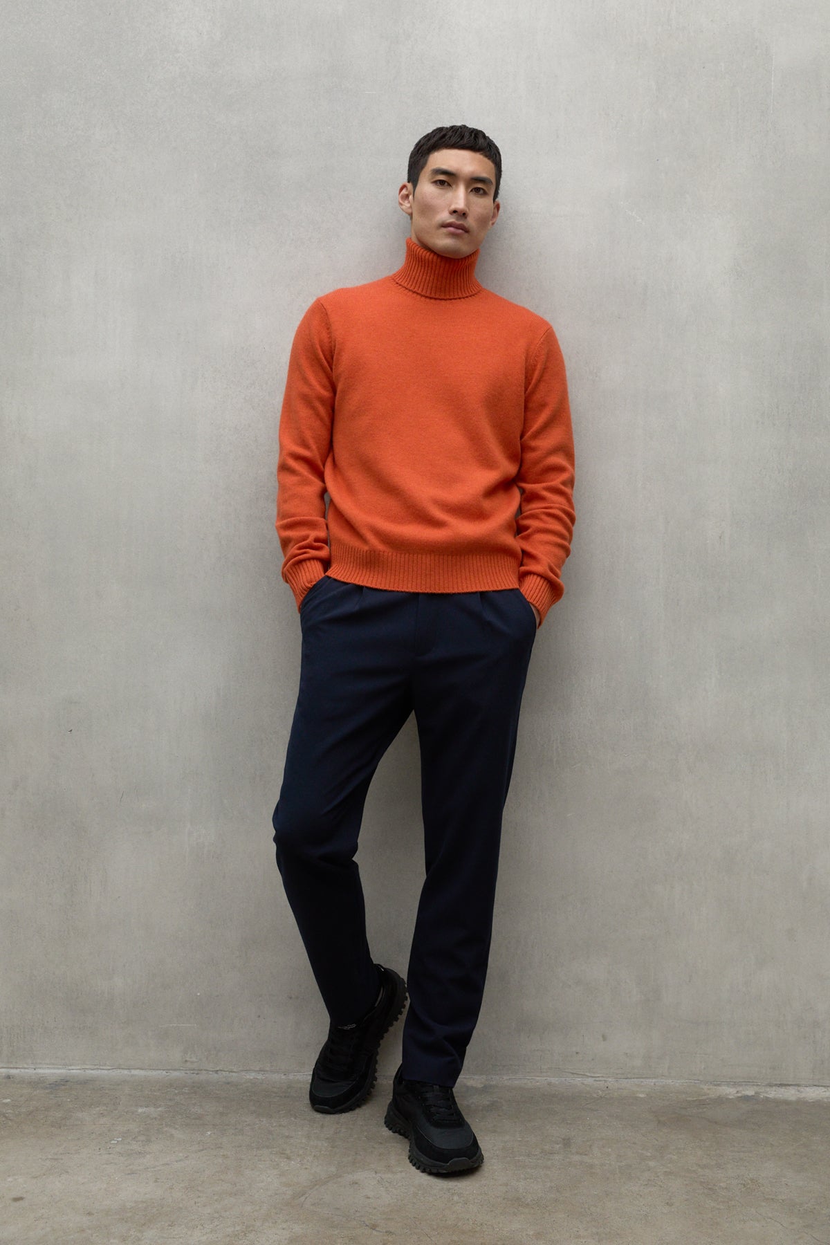 PULLOVER BRUN ORANGE