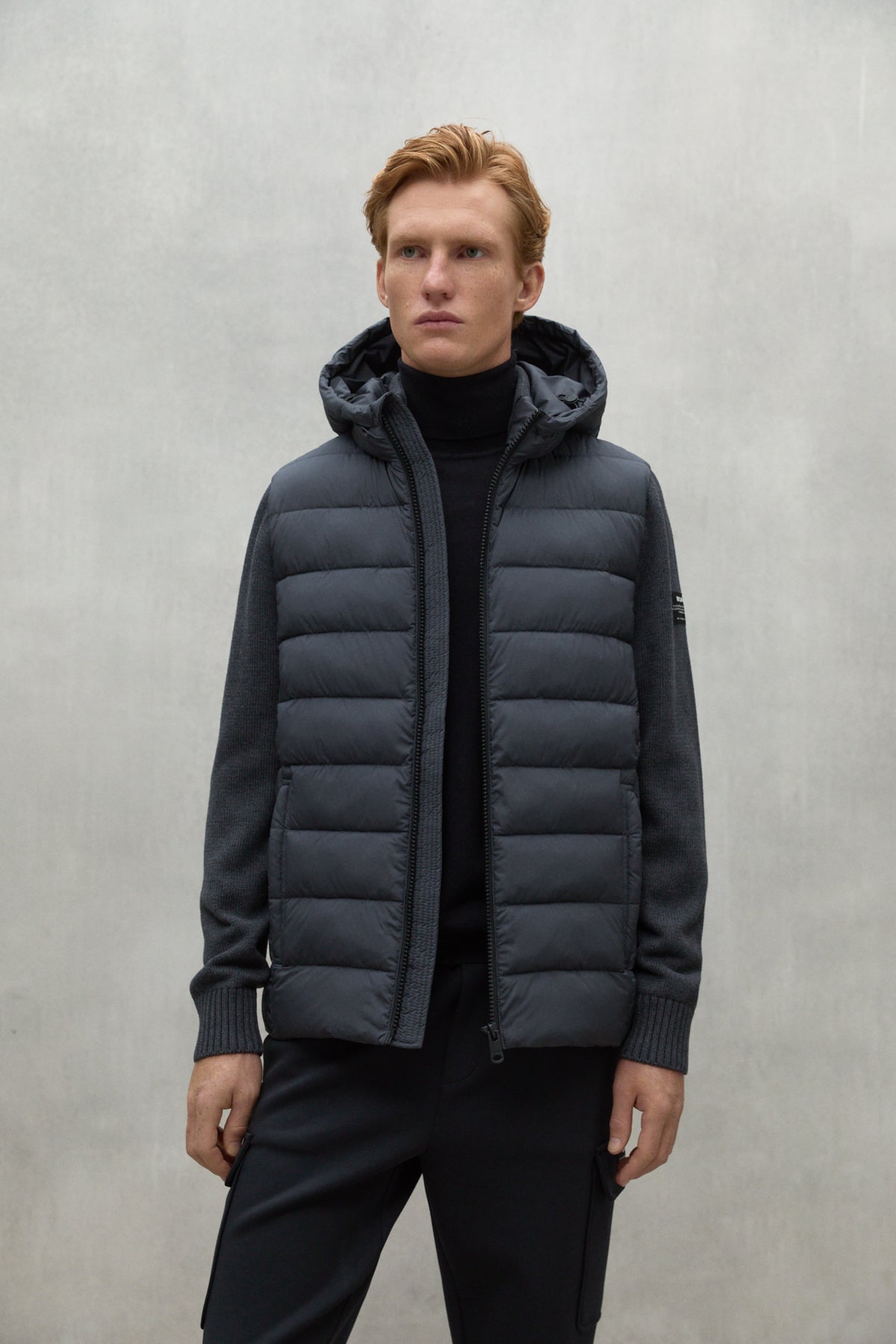 DARK GREY DENALI KNITTED JACKET