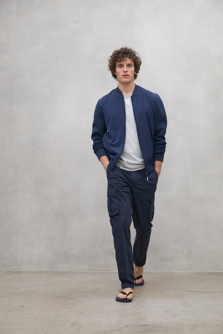 CHAQUETA DE PUNTO KOBUS AZUL MARINO