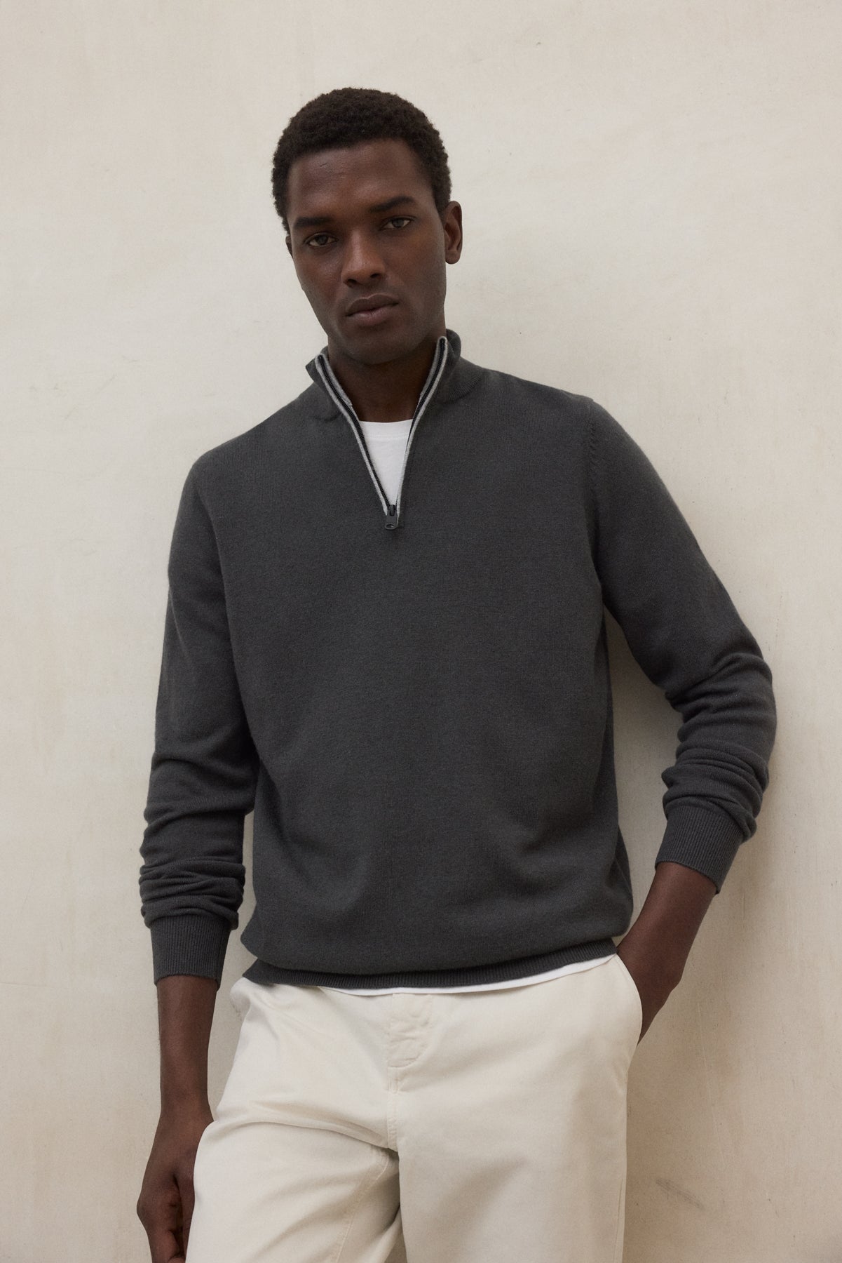 DARK GREEN LARCH SWEATER