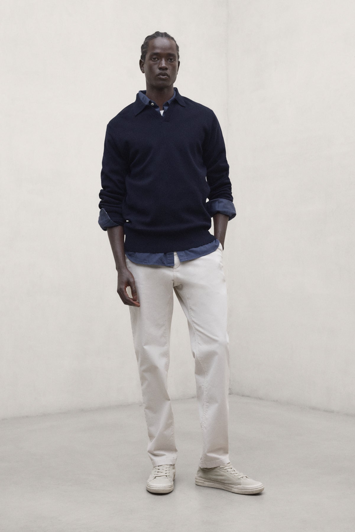 NAVYBLAUER MOPANE-PULLOVER